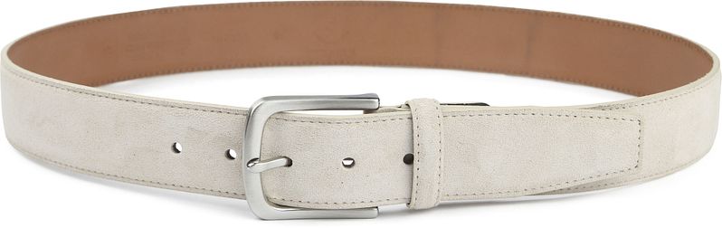 Suitable Ledergürtel Wildleder Weiß - Größe 105 günstig online kaufen