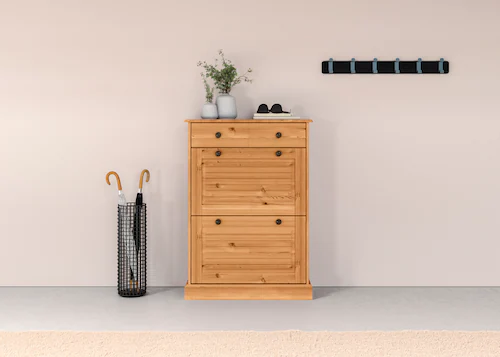 Home affaire Schuhschrank "Liotta", Mit 2 Klappen und 1 Schublade günstig online kaufen