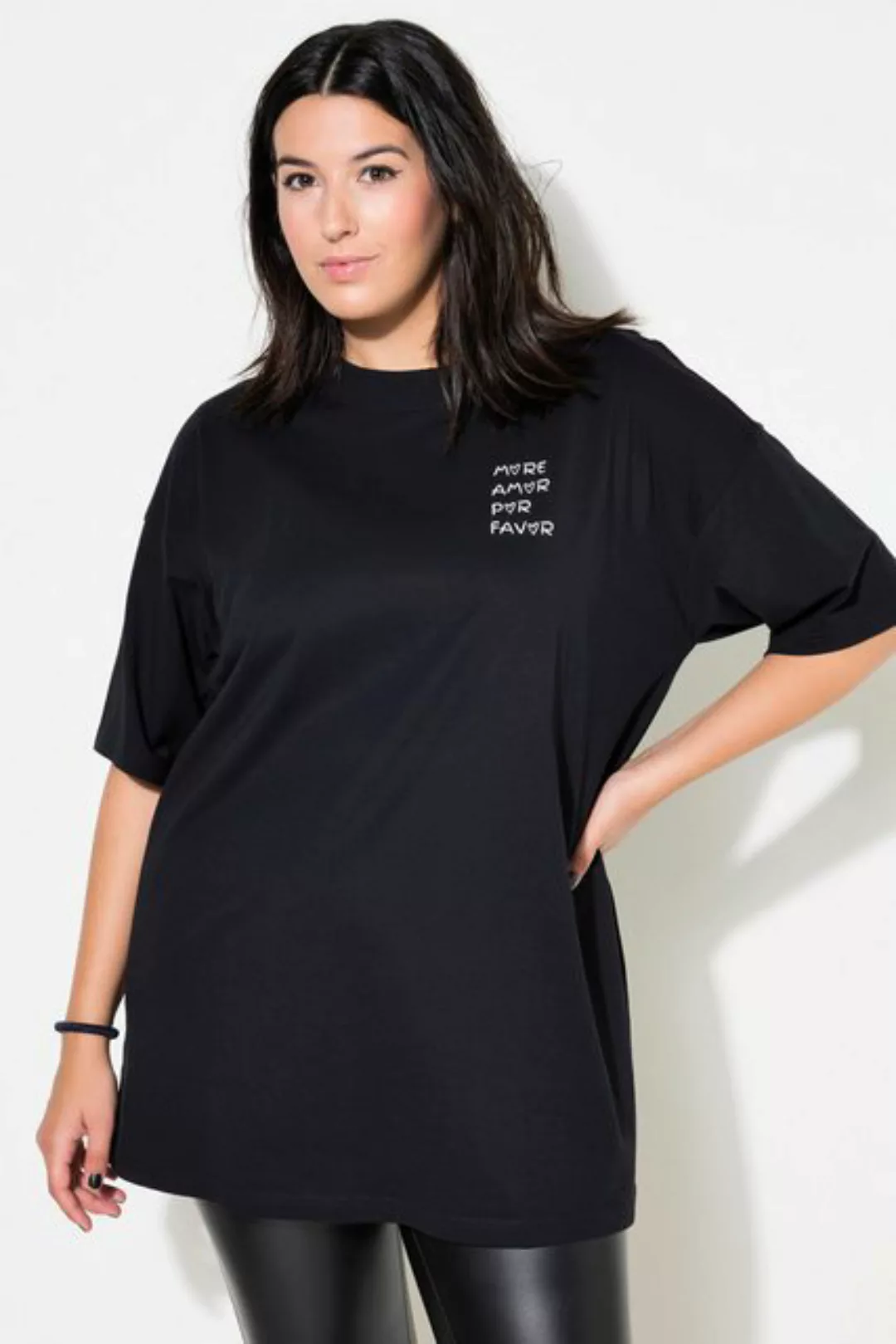 Studio Untold Rundhalsshirt T-Shirt oversized Scribble Print günstig online kaufen