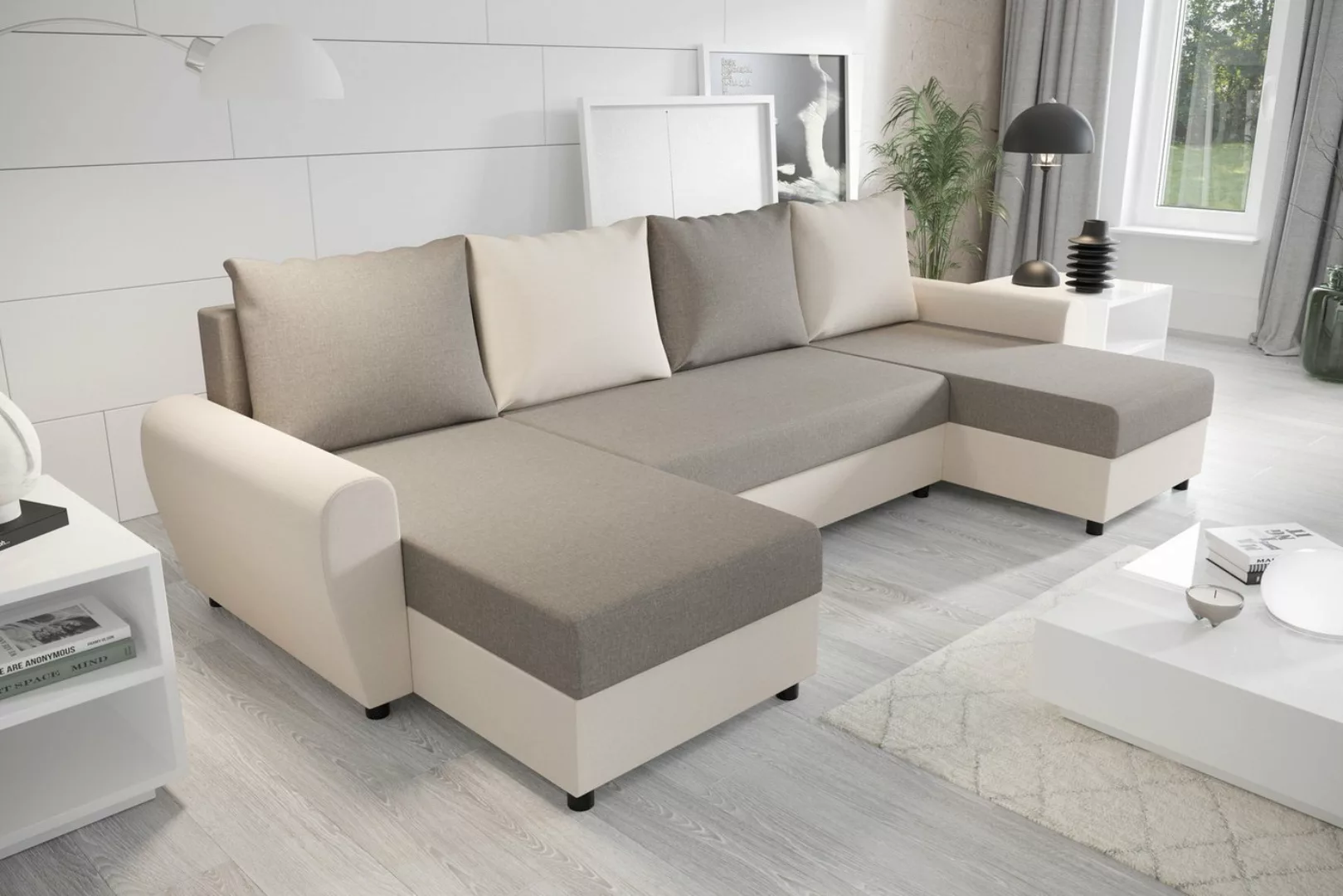 ALTDECOR Wohnlandschaft FION-U, Couch mit Schlaffunktion, Wohnzimmer - Ecks günstig online kaufen