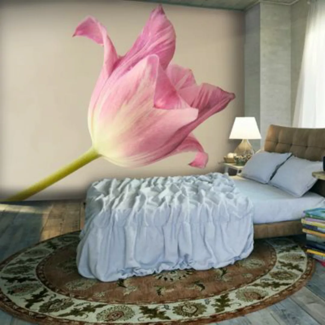 artgeist Fototapete Pink tulip mehrfarbig Gr. 250 x 193 günstig online kaufen