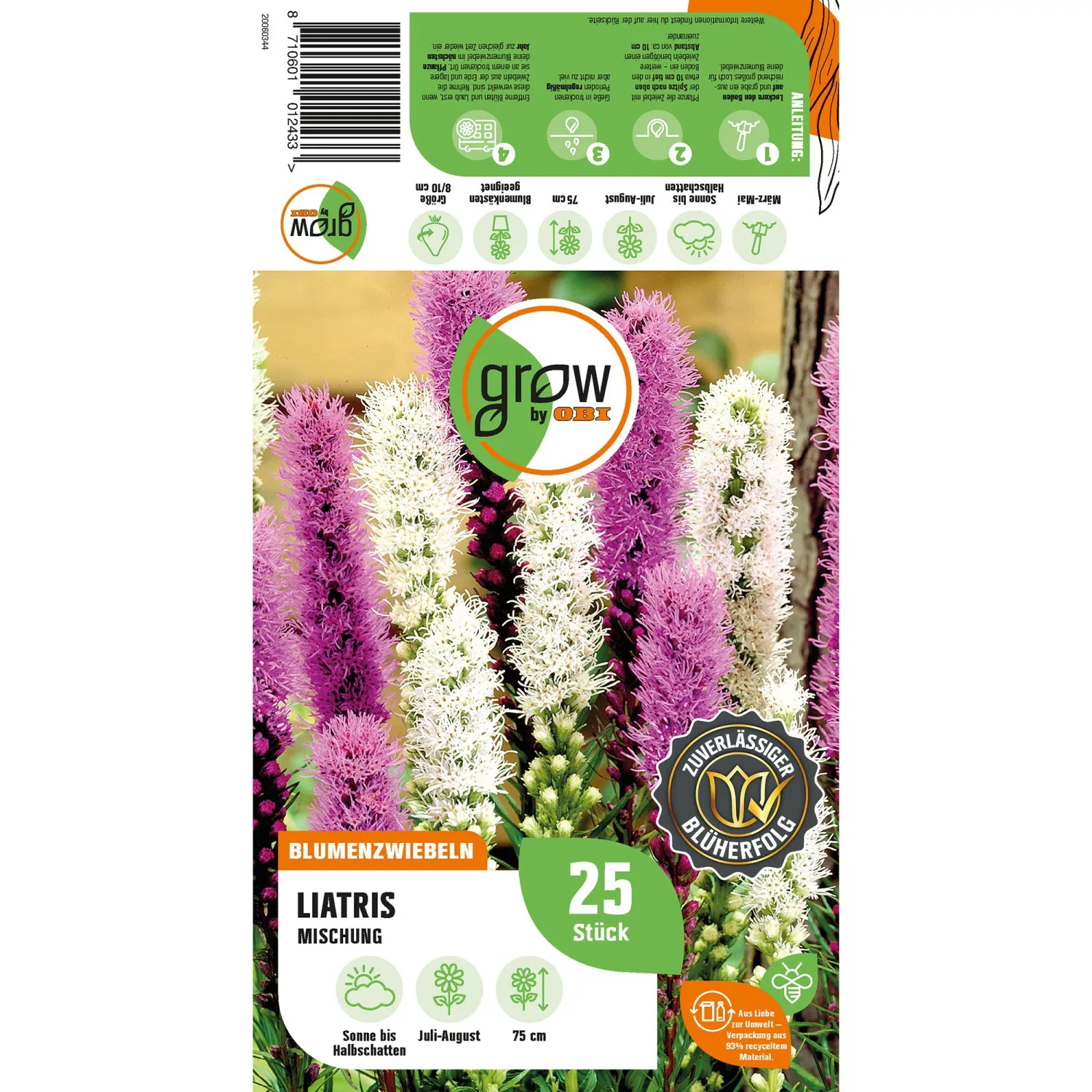 GROW by OBI Liatris Mischung Höhe ca. 75 cm Liatris spicata günstig online kaufen