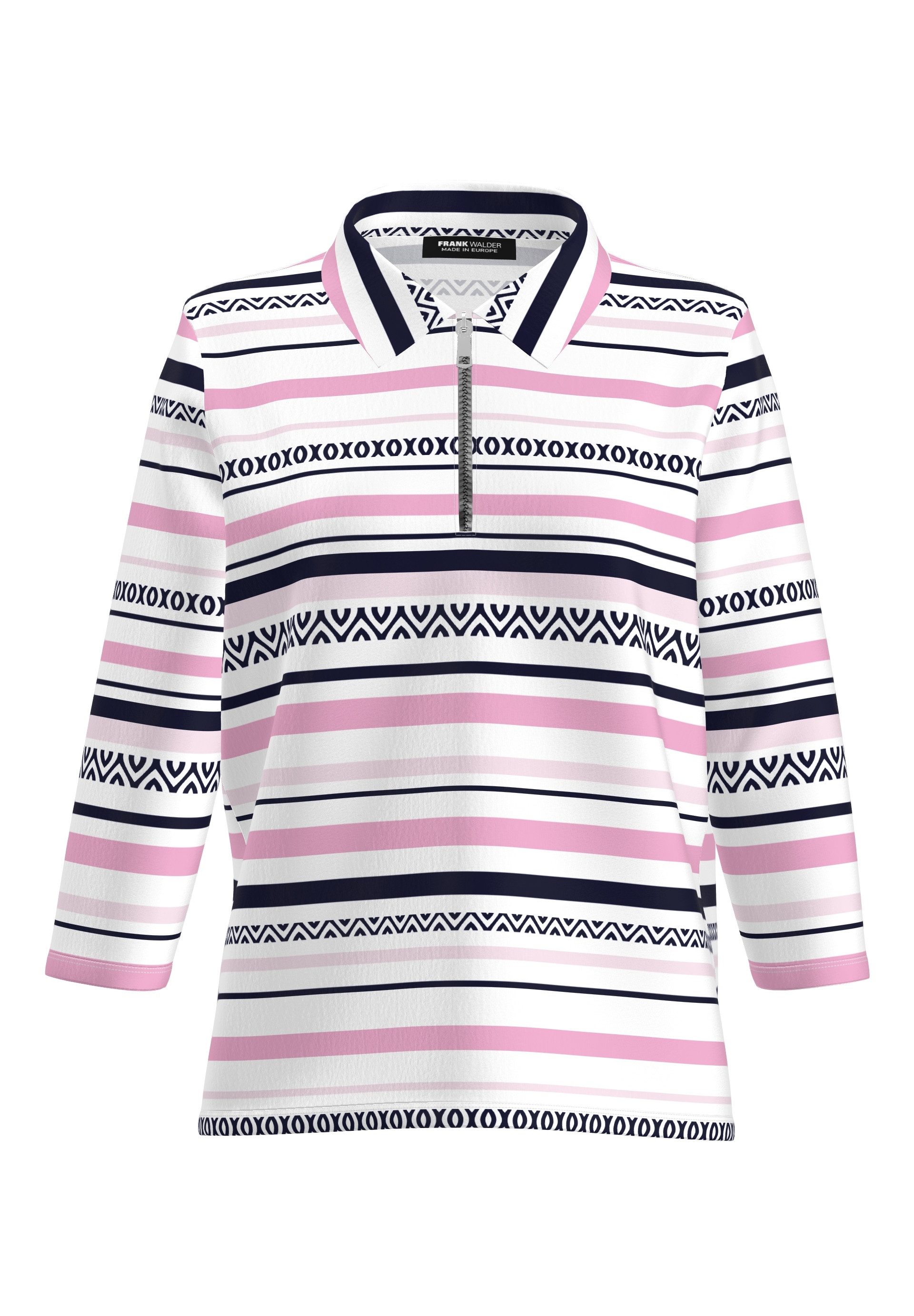 FRANK WALDER Poloshirt mit sportivem Zipper günstig online kaufen