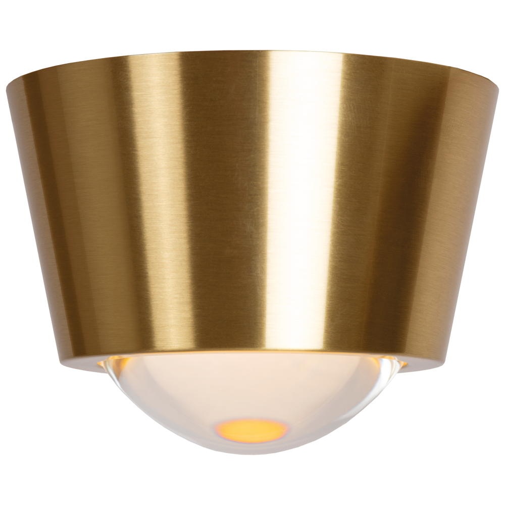 LED Deckenleuchte Rigon in Gold-matt und Transparent 7W 330lm günstig online kaufen