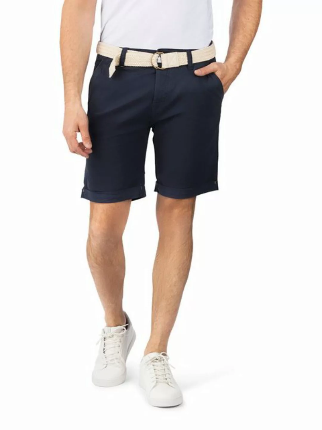 DENIMFY Chino Shorts Herren mit Gürtel Regular Fit DFLio günstig online kaufen