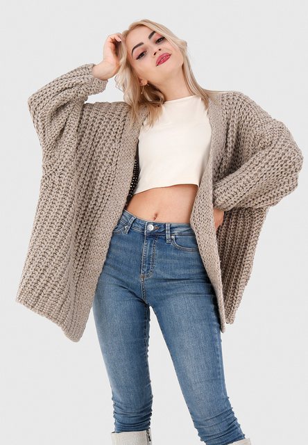 YC Fashion & Style Cardigan Oversized Strick-Cardigan Kuschelig & Lässig Ba günstig online kaufen