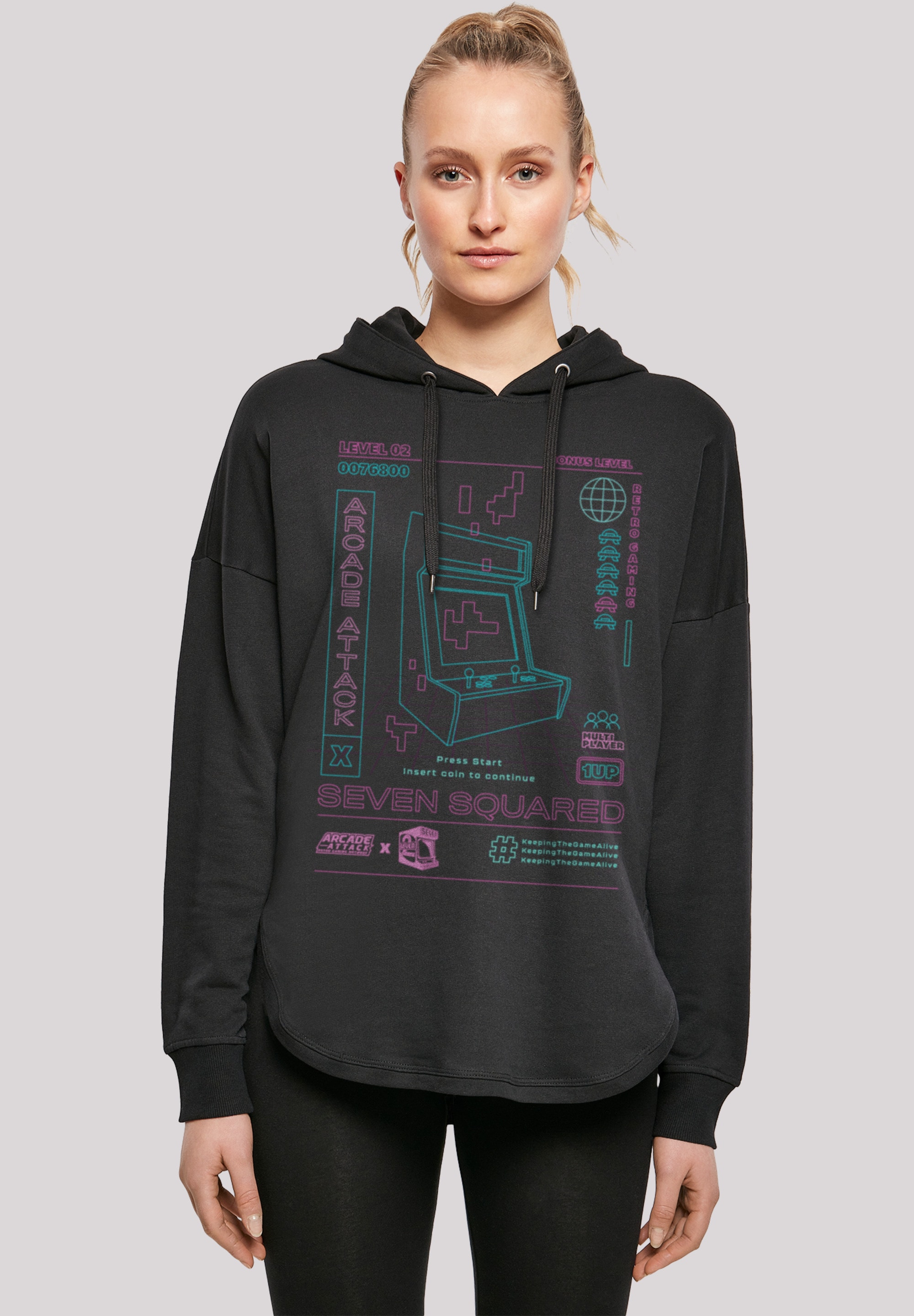 F4NT4STIC Kapuzenpullover "Retro Gaming Arcade Attack", Print günstig online kaufen