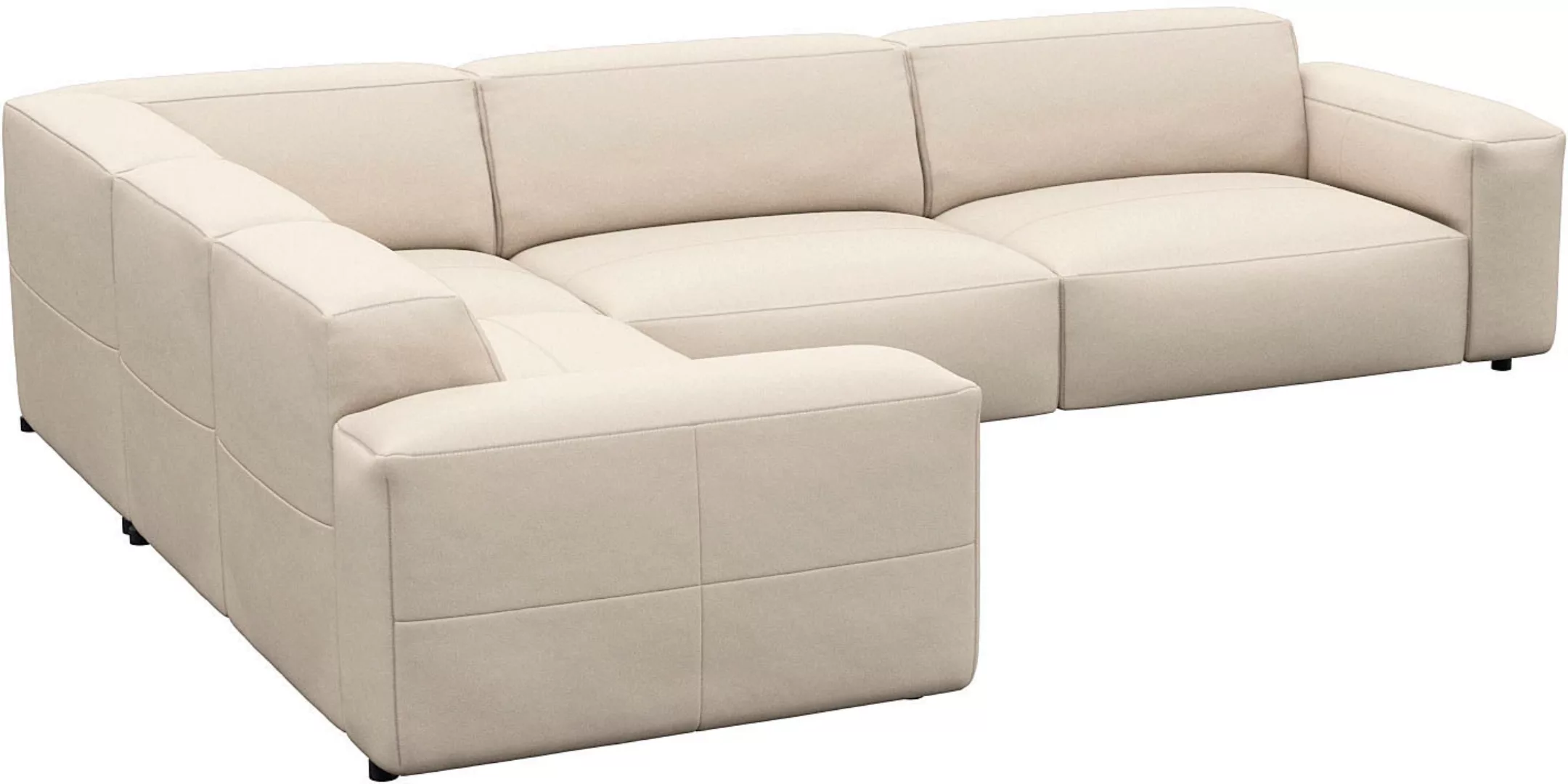 FLEXLUX Ecksofa »Lucera, super bequem durch hochwertigen Sitzaufbau mit Kal günstig online kaufen