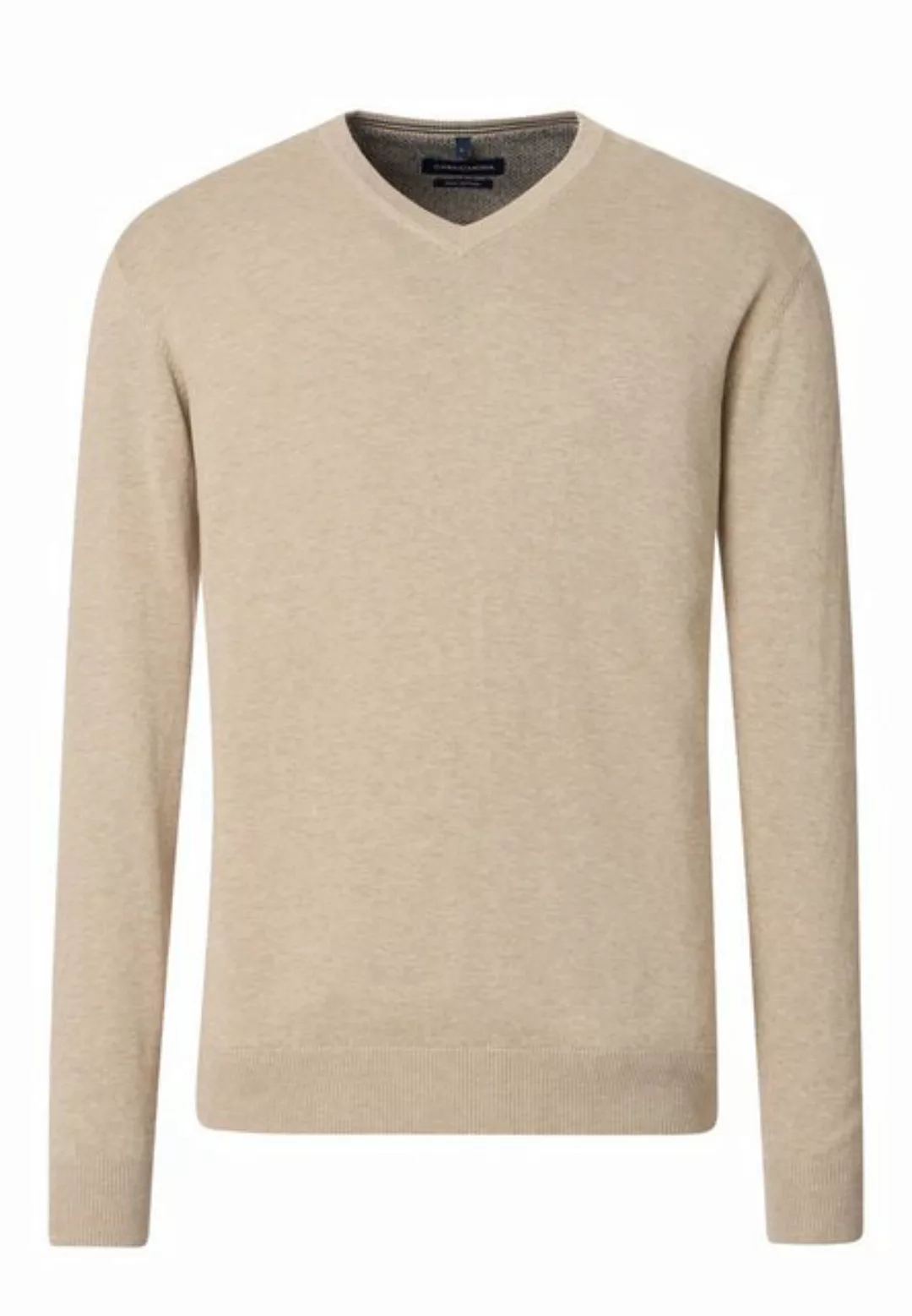 CASAMODA Strickpullover Pullover V-Neck NOS, 657 beige günstig online kaufen