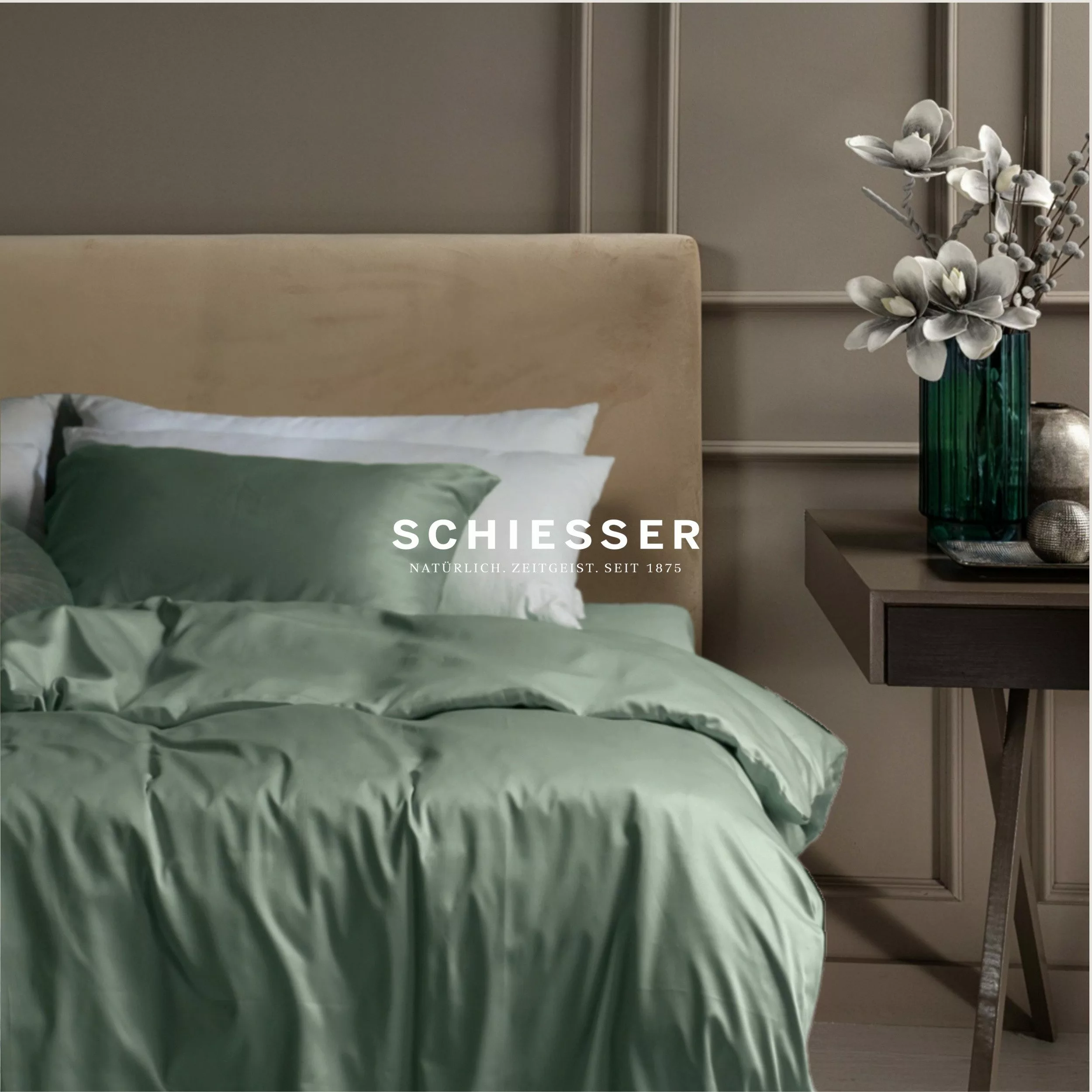 Schiesser Bettwäsche Ella seidenmattes Premiumbettwäscheset aus günstig online kaufen