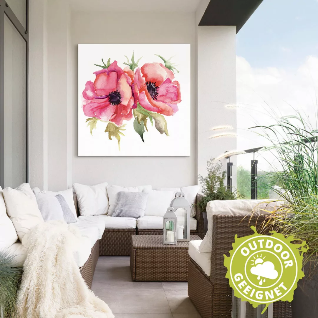 Artland Wandbild "Mohnblumen", Blumen, (1 St.), als Alubild, Outdoorbild, L günstig online kaufen