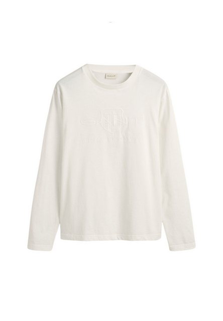 Gant Longsleeve Longsleeve Langarmshirt Tonal Shield (1-tlg) günstig online kaufen