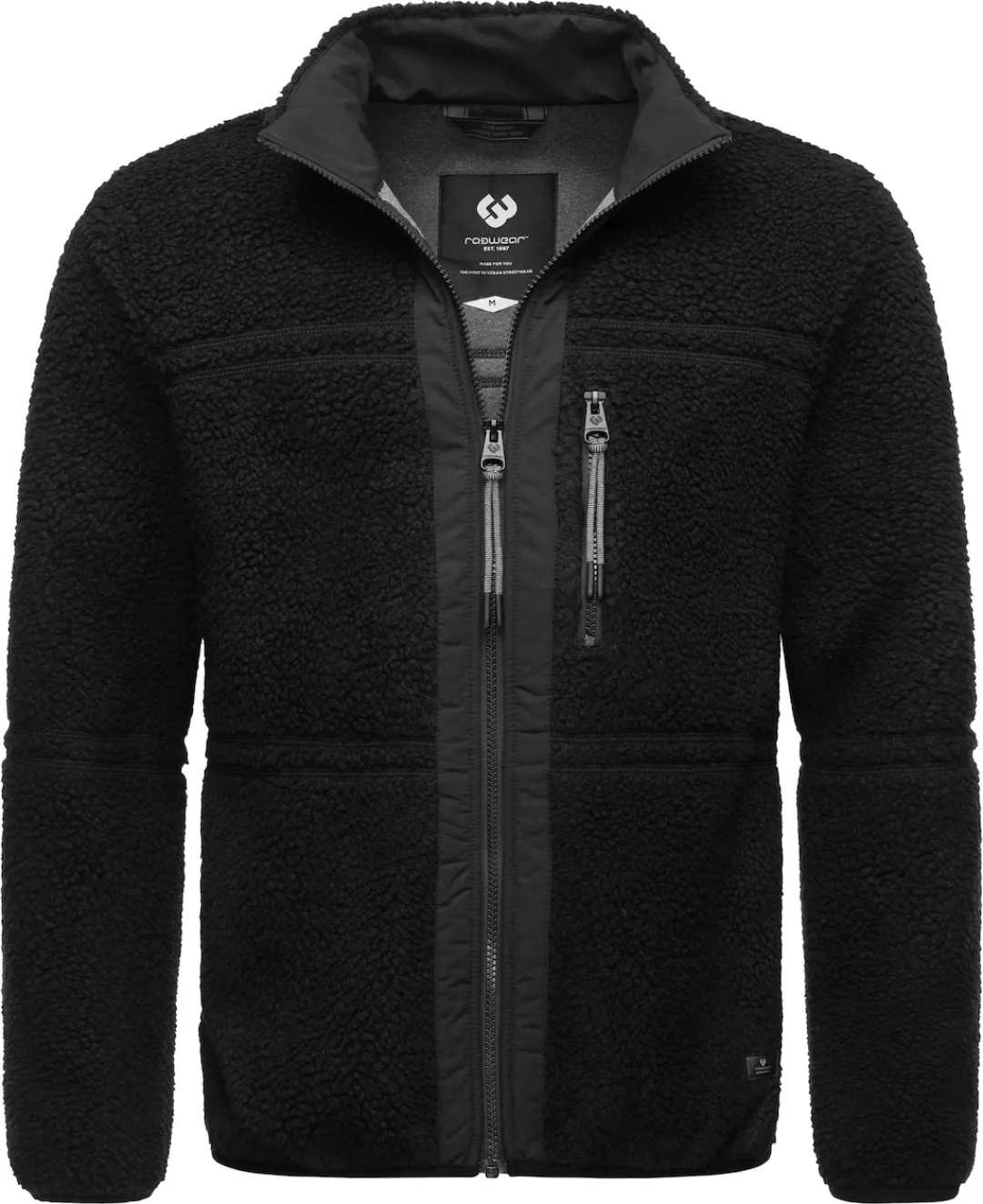 Ragwear Plüschjacke "Noory", ohne Kapuze, Herren Basic Teddy-Fleece Jacke günstig online kaufen