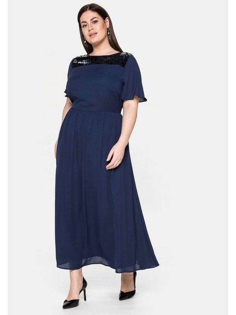 Sheego Abendkleid Große Größen mit schimmernden Pailletten günstig online kaufen