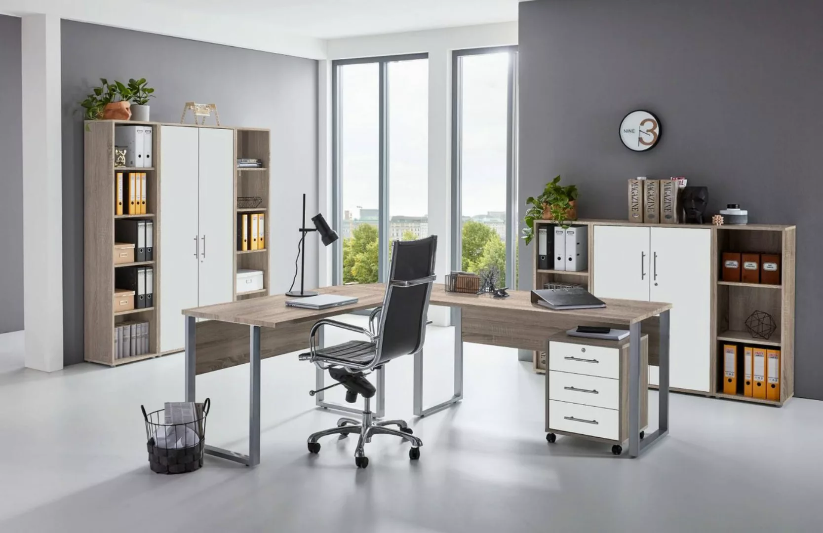 moebel-dich-auf Aktenschrank OFFICE EDITION Set 5 (abschließbar, 9-St., Sch günstig online kaufen