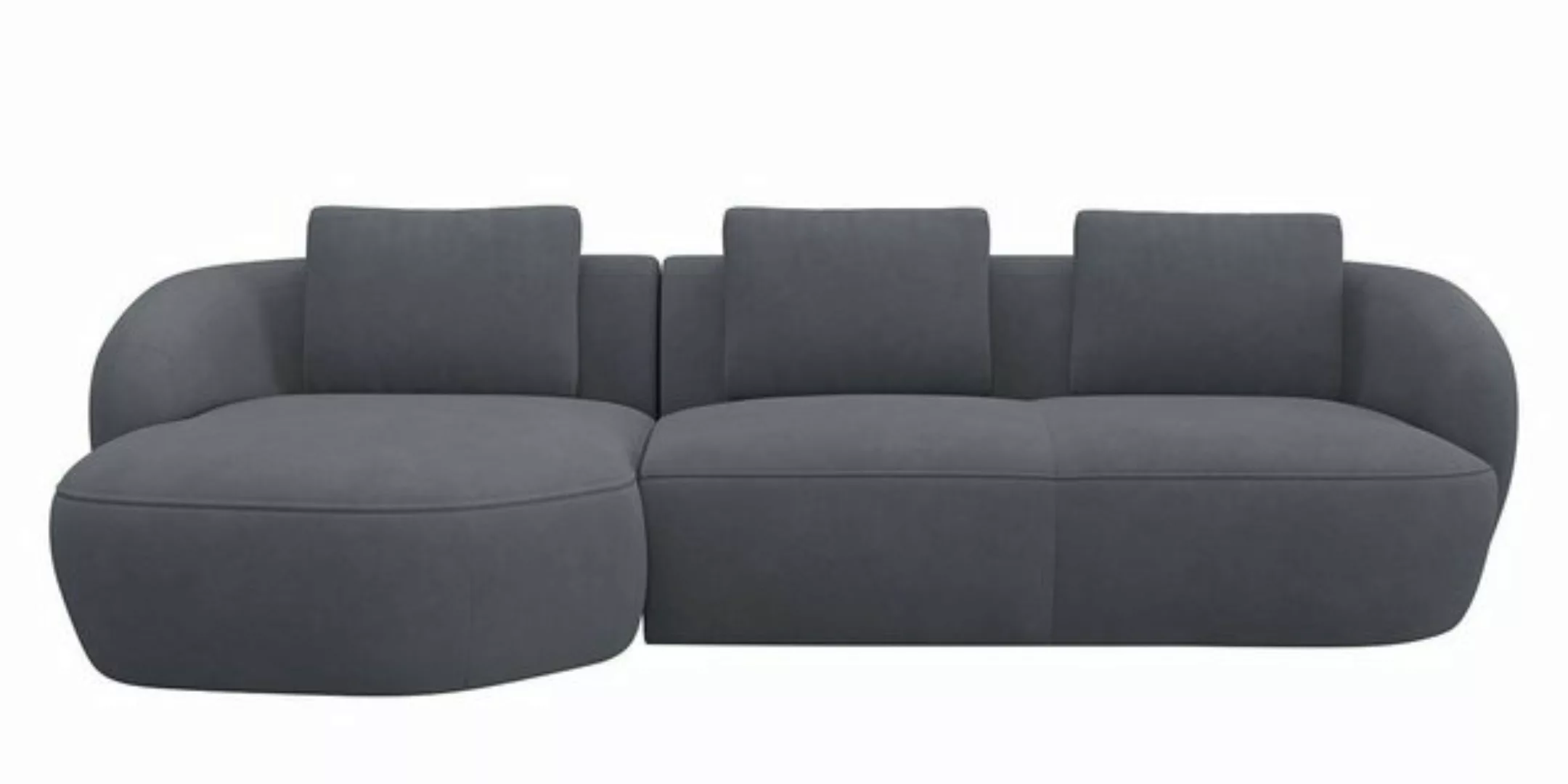 FLEXLUX Wohnlandschaft Torino, rund, L-Form, Sofa-Ecke mit Recamiere, Longc günstig online kaufen