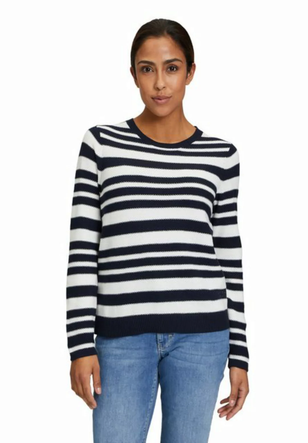 Betty Barclay Strickpullover Betty Barclay Basic-Strickpullover mit Streife günstig online kaufen