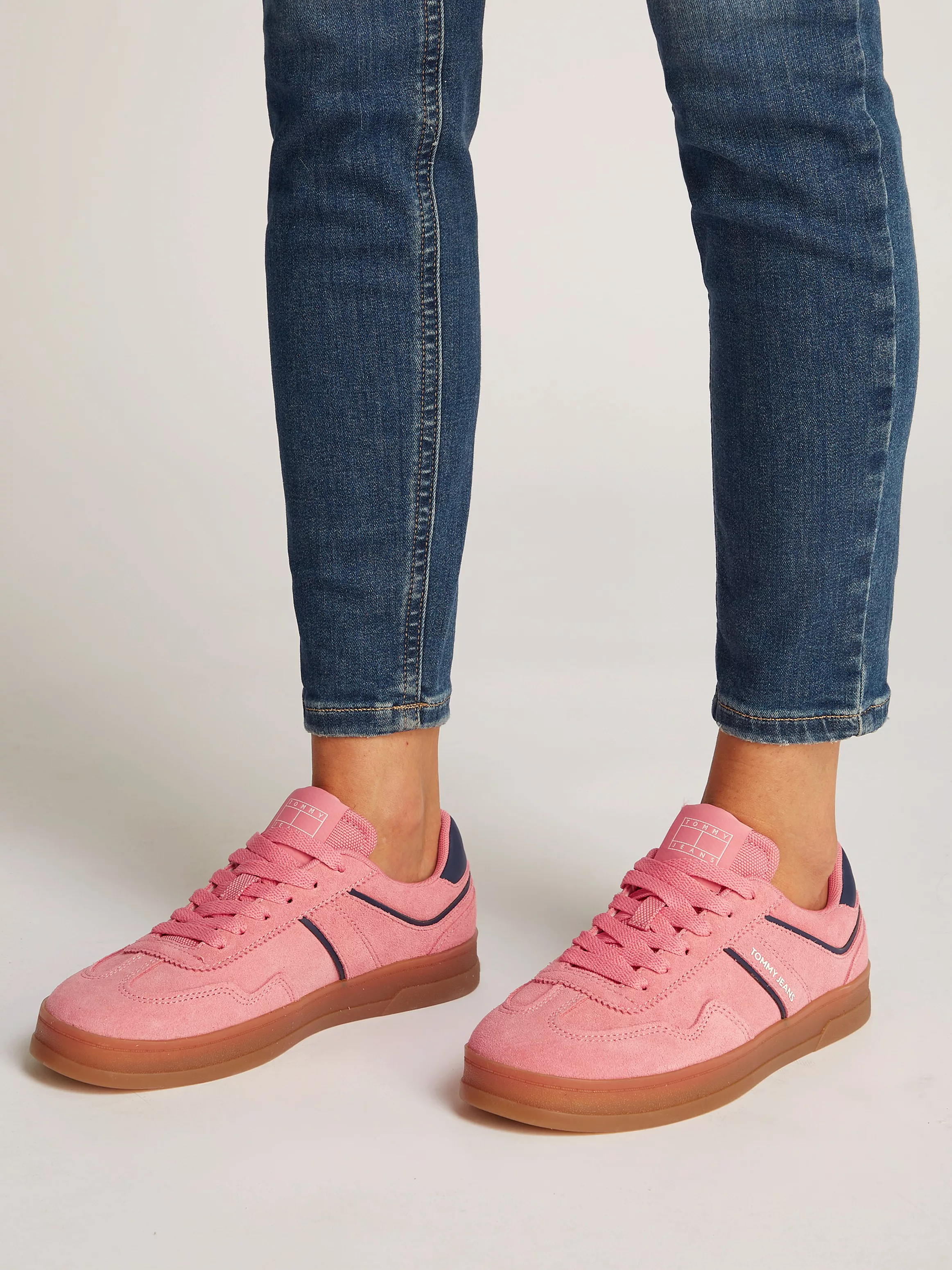 Tommy Jeans Plateausneaker "THE GREENWICH SUEDE", Freizeitschuh, Halbschuh, günstig online kaufen