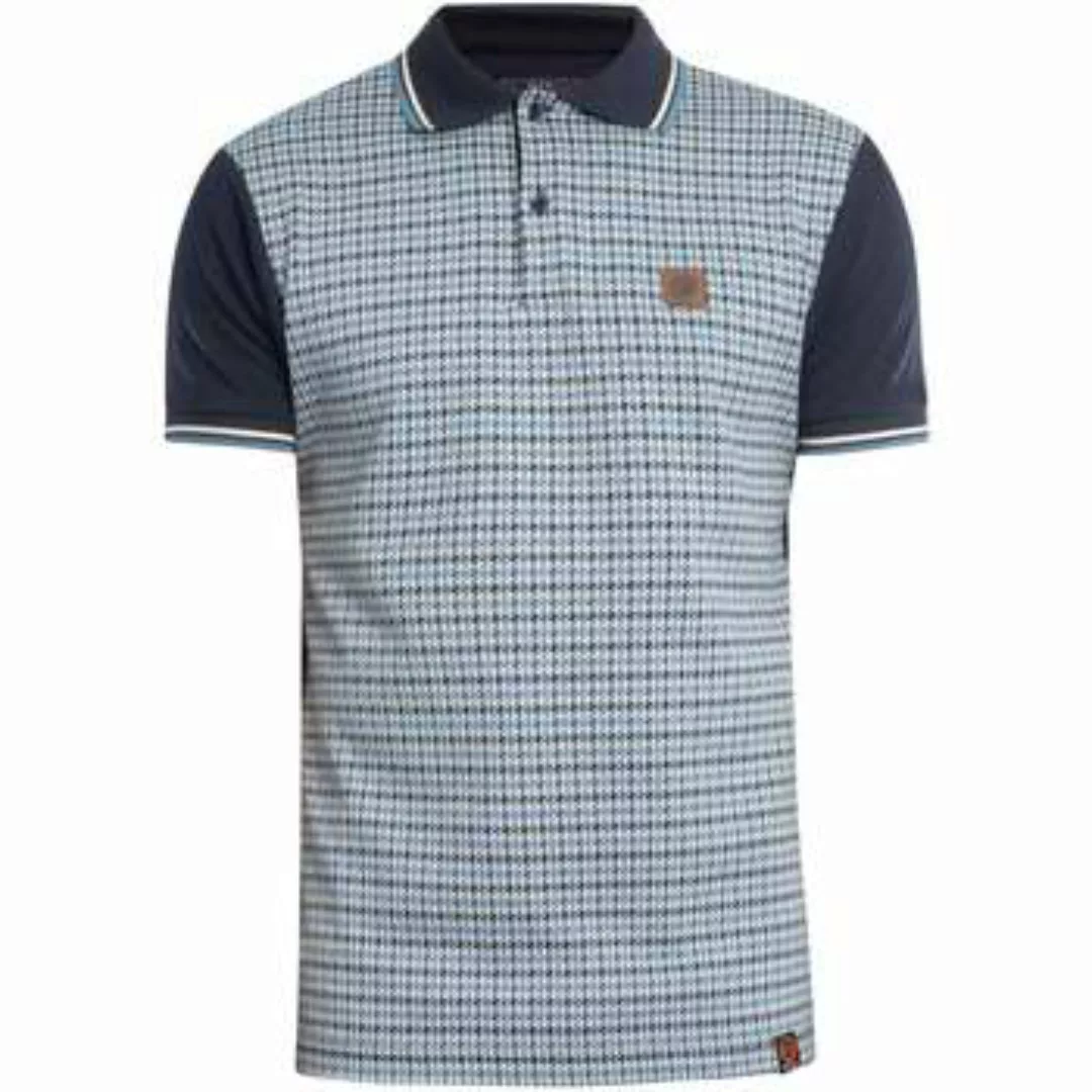 Trojan  Poloshirt Hahnentritt-Panel-Poloshirt günstig online kaufen