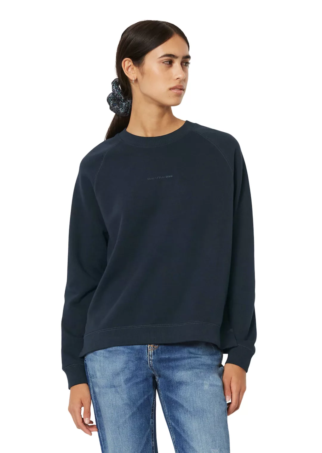 Marc O'Polo DENIM Sweatshirt Im modernen O-Shape, locker geschnitten und Ra günstig online kaufen