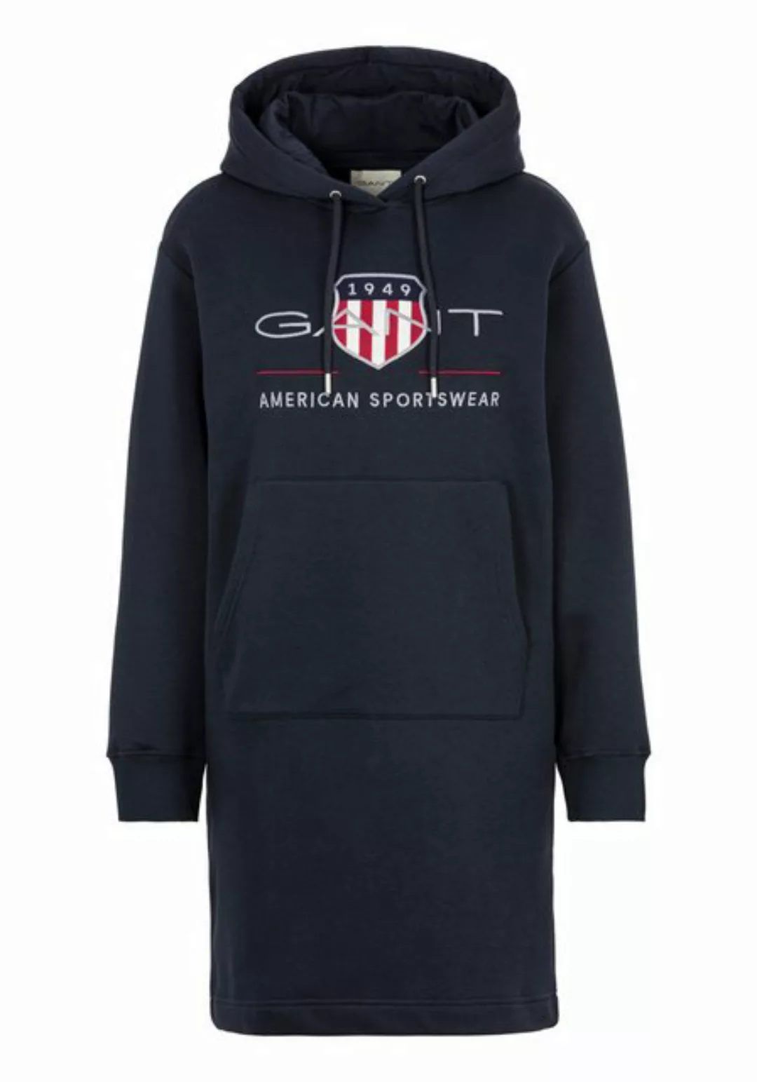 Gant Midikleid Hoodie-Kleid Archive Shield günstig online kaufen