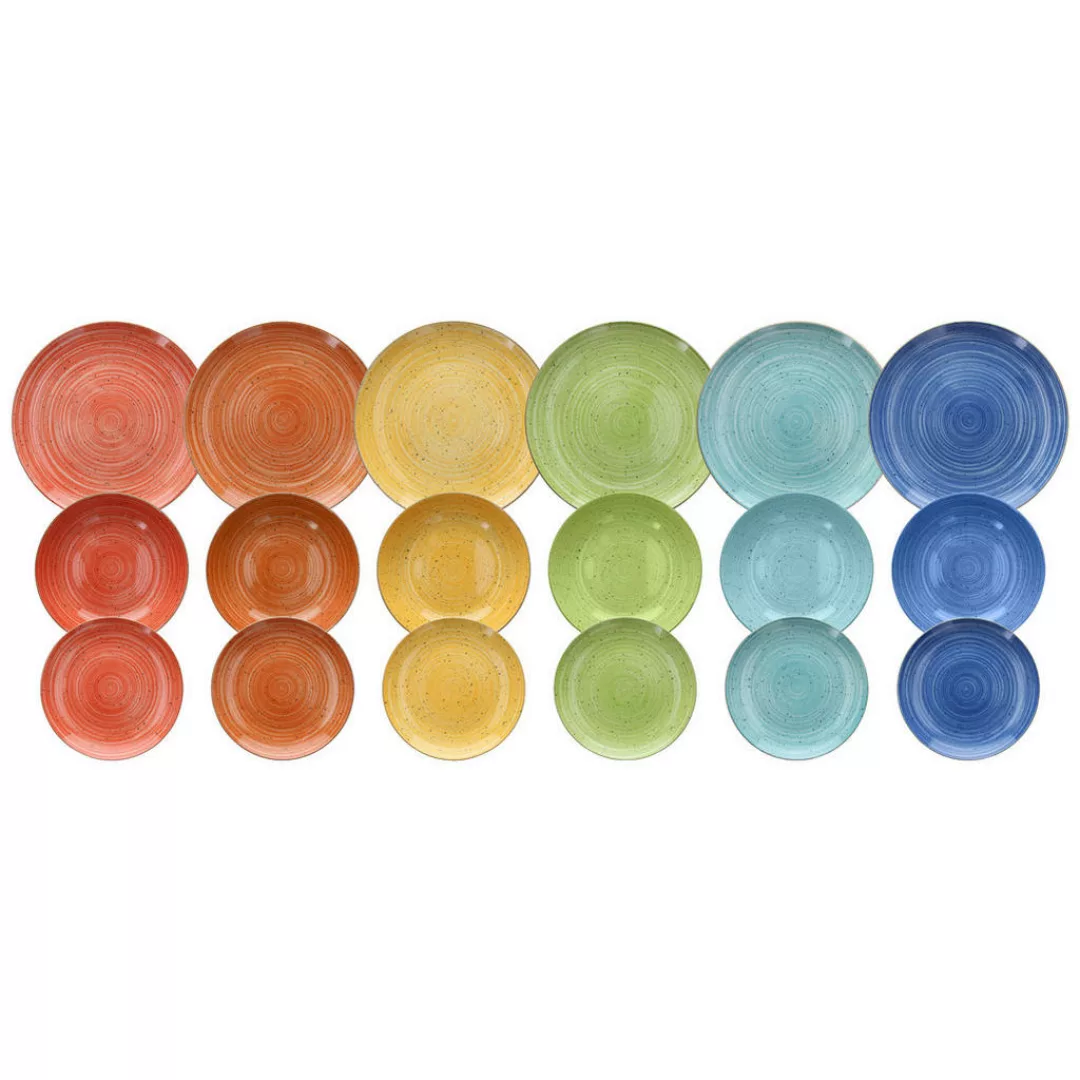 TOGNANA Tafelservice Kaleidos multicolor Porzellan 18 tlg. günstig online kaufen