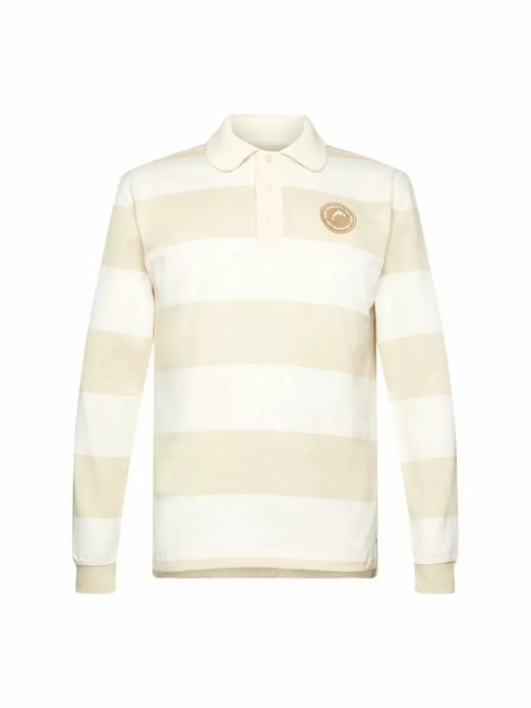 Esprit Langarm-Poloshirt Gestreiftes Rugby-Polo günstig online kaufen