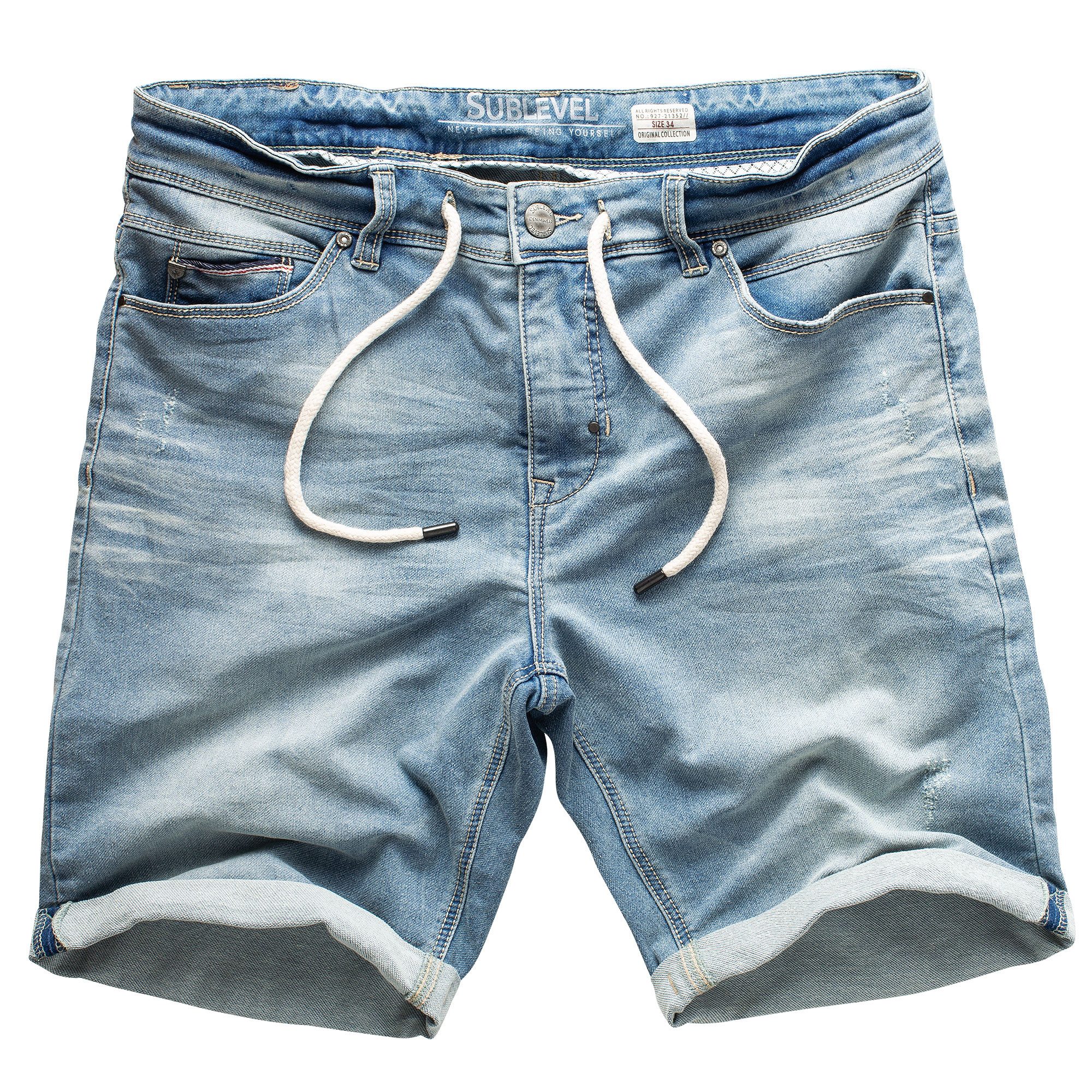 SUBLEVEL Shorts Sweat Shorts Jeans Kurze günstig online kaufen