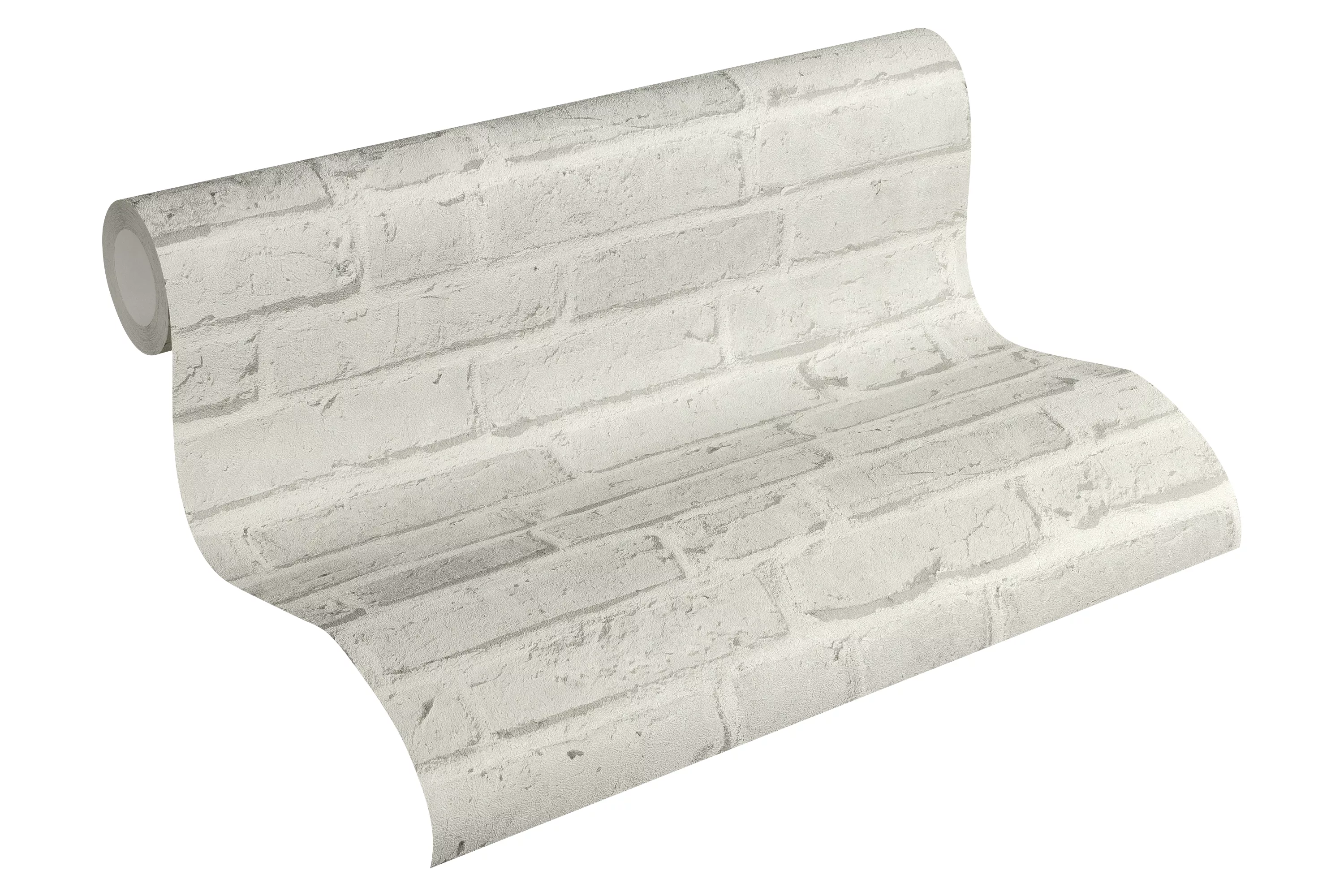 Bricoflor Steinoptik Tapete in Weiß Moderne Backstein Tapete als Steinwand günstig online kaufen