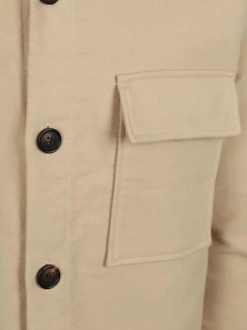 Profuomo Overshirt Moleskin Beige - Größe M günstig online kaufen