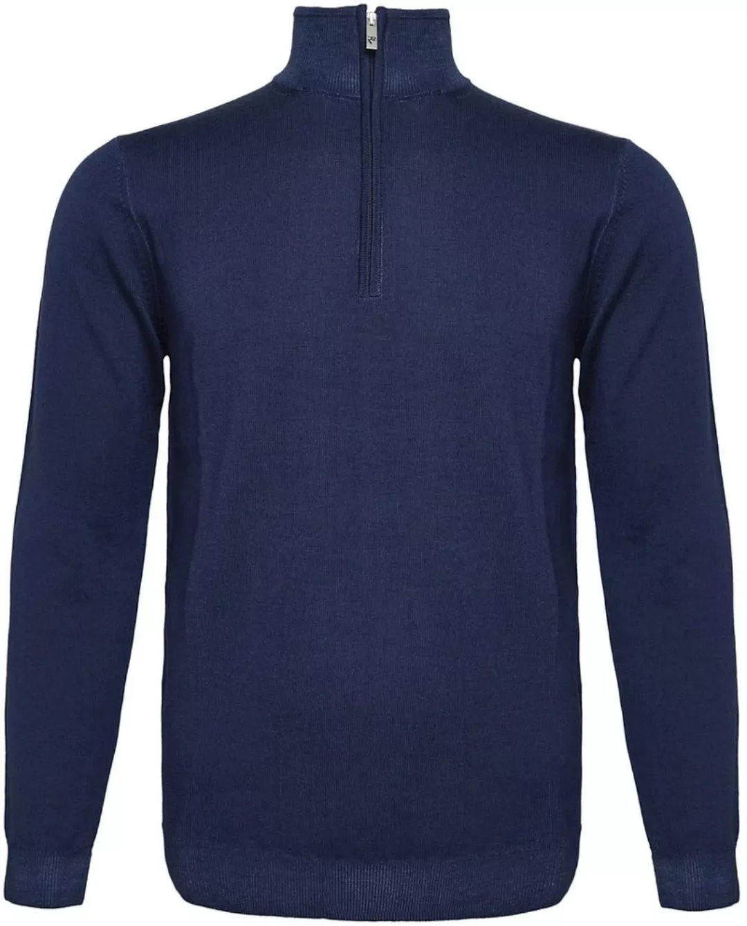 R2 Half Zip Pullover Merino Wolle Navy - Größe XXL günstig online kaufen