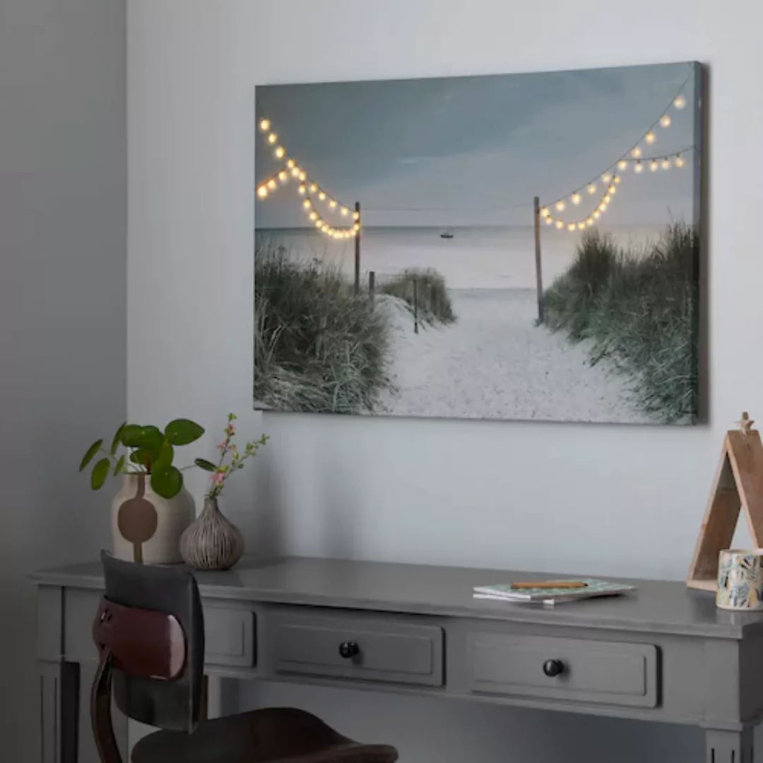 Art for the home LED-Bild "Strand LED 60x90cm", (1 St.) günstig online kaufen