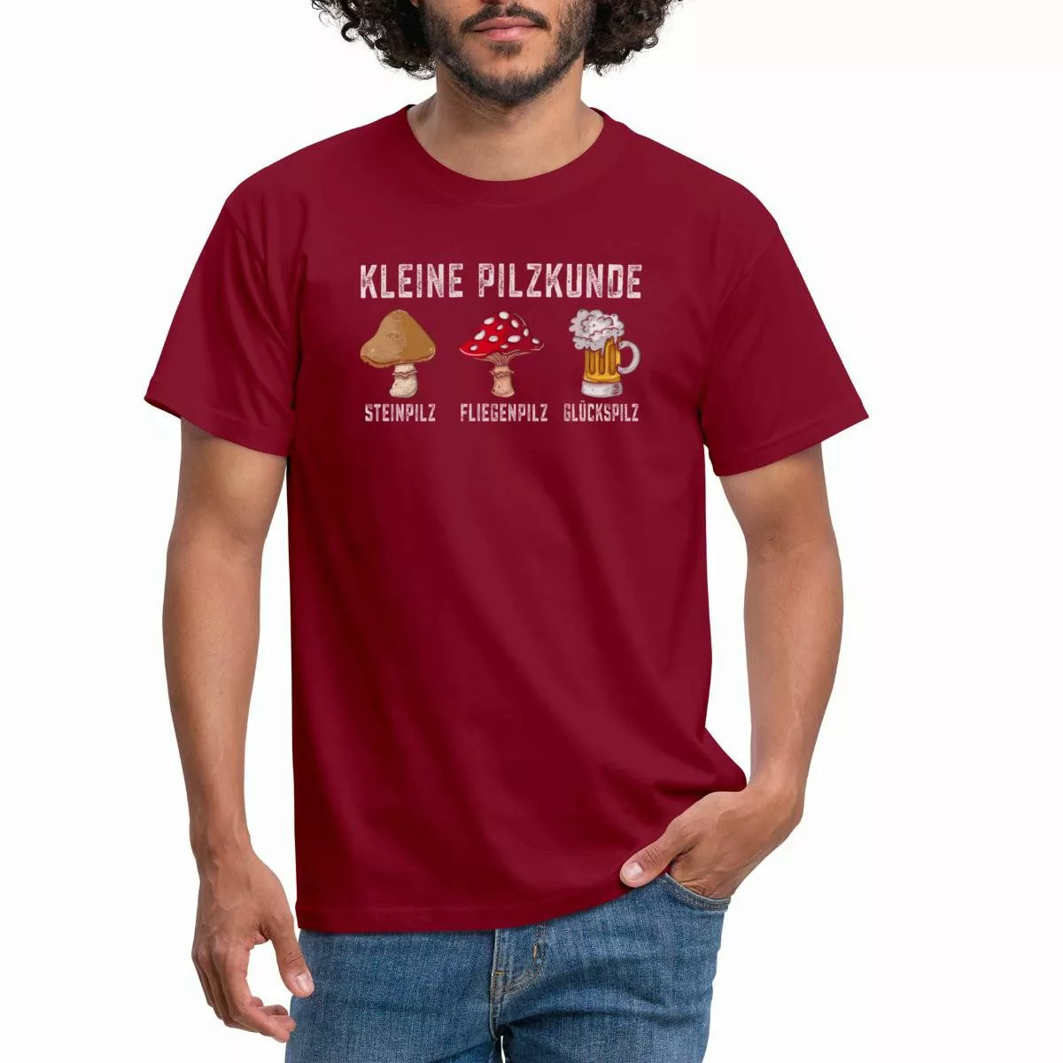 Spreadshirt T-Shirt Kleine Pilzkunde Bier Geschenk günstig online kaufen