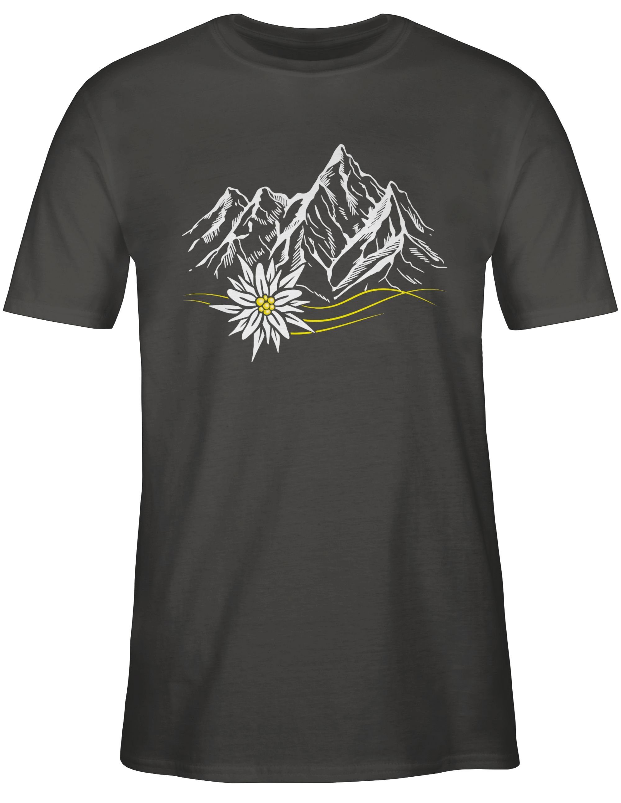 Shirtracer T-Shirt Edelweiß Berge Wandern Wanderlust günstig online kaufen