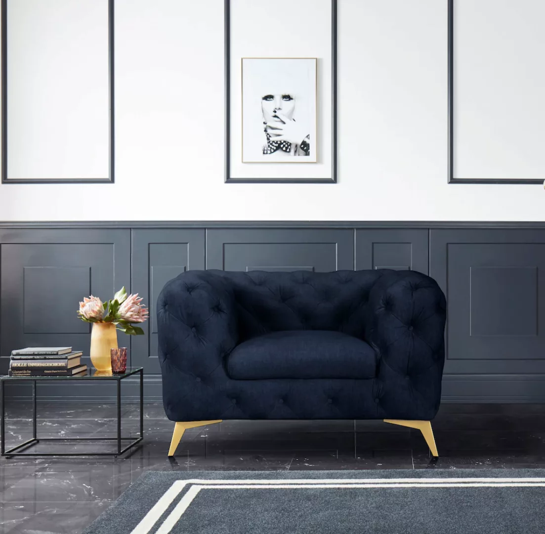 Leonique Chesterfield-Sessel "Glynis Sessel", aufwändige Knopfheftung, mode günstig online kaufen