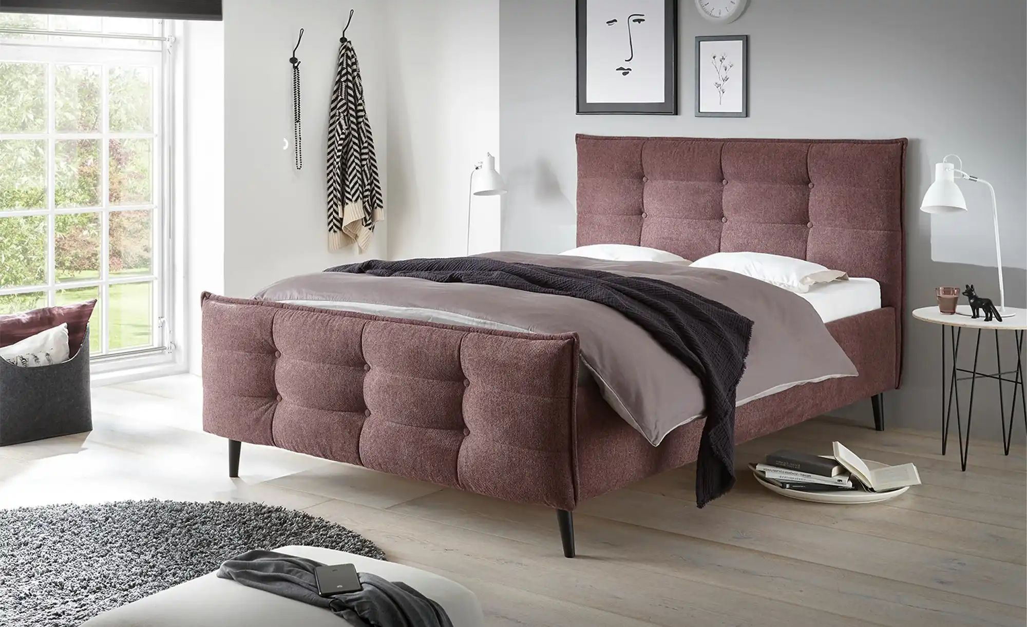 meinBett Polsterbettgestell  Mariano B ¦ rosa/pink ¦ Maße (cm): B: 169 H: 1 günstig online kaufen