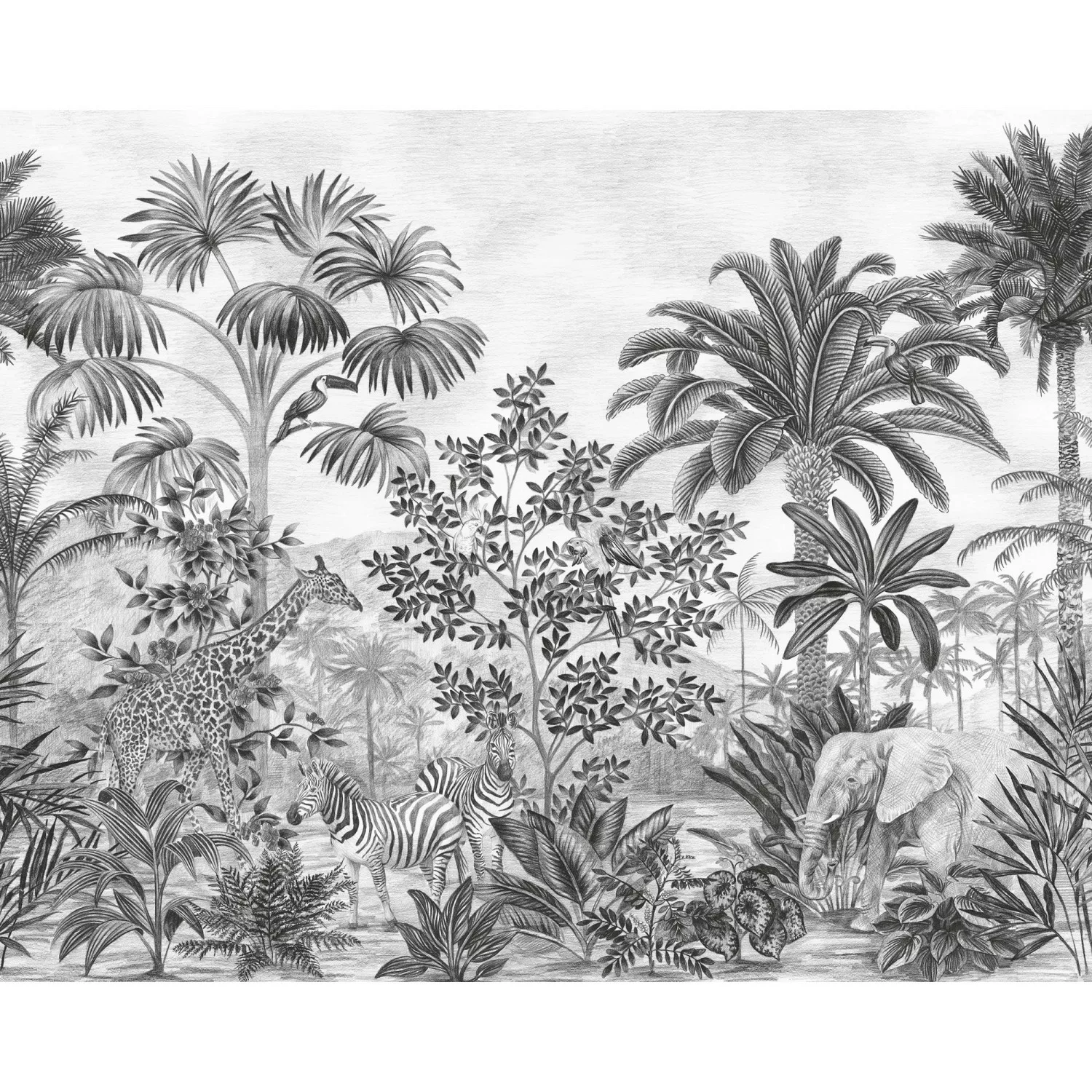 Komar Vliestapete »Jungle Evolution«, 350x280 cm (Breite x Höhe) günstig online kaufen