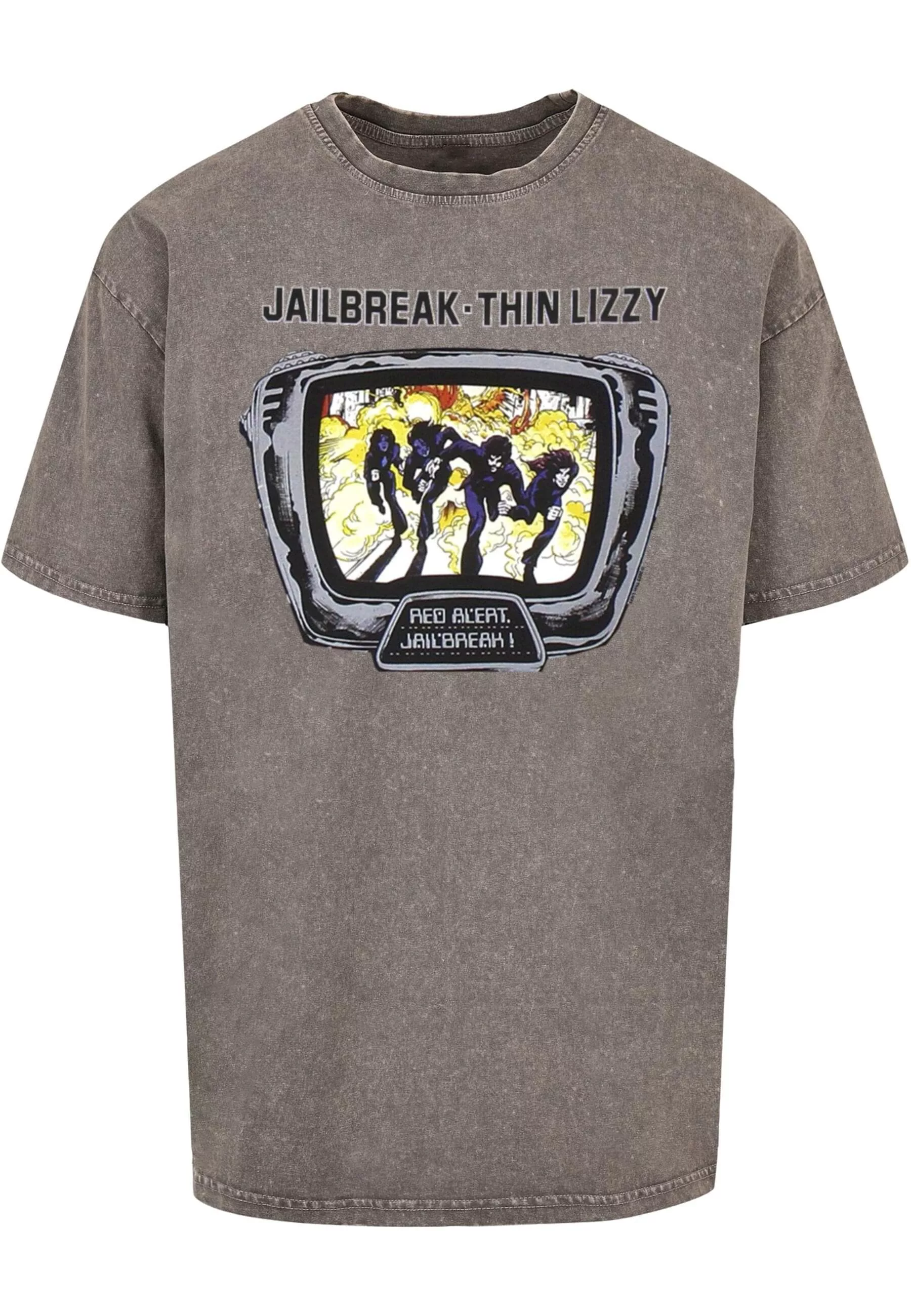 Merchcode T-Shirt "Merchcode Herren Thin Lizzy - Jailbreak Acid Washed Over günstig online kaufen