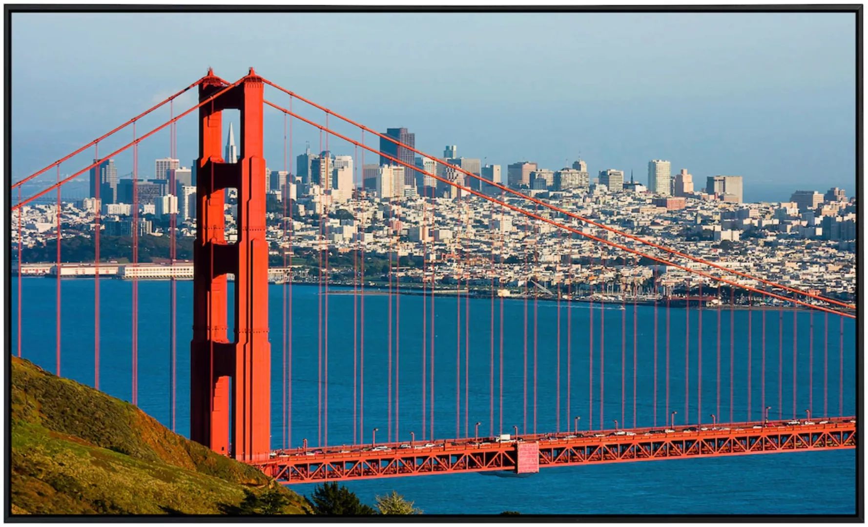 Papermoon Infrarotheizung »Golden Gate Bridge«, sehr angenehme Strahlungswä günstig online kaufen