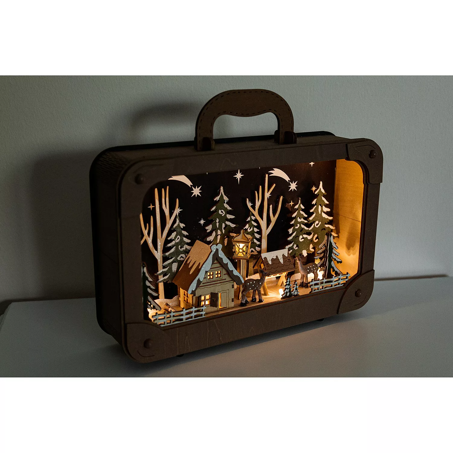 Myflair Möbel & Accessoires LED Lichtbox »Koffer mit LED-Dekoration, Weihna günstig online kaufen
