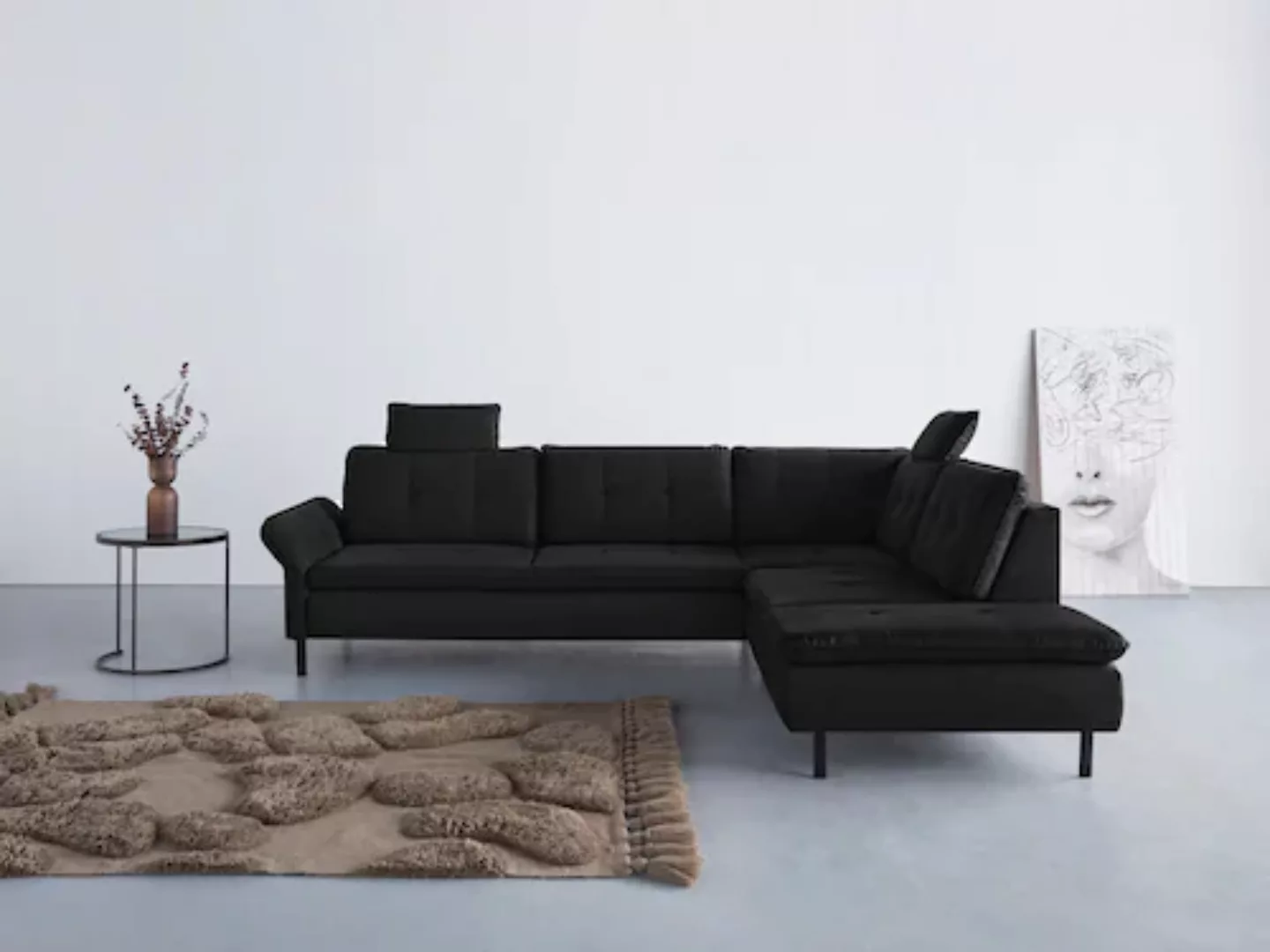 INOSIGN Ecksofa Birkholm L-Form, Armlehnverstellung, auch in Easy Clean Bez günstig online kaufen