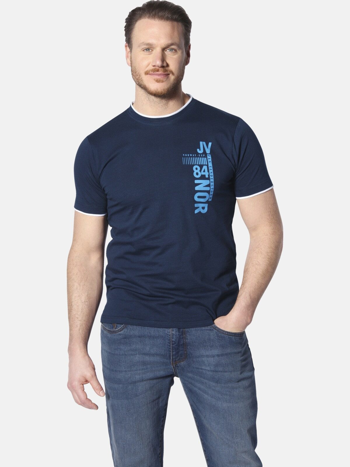 Jan Vanderstorm T-Shirt FLEMMING mit nordischem günstig online kaufen