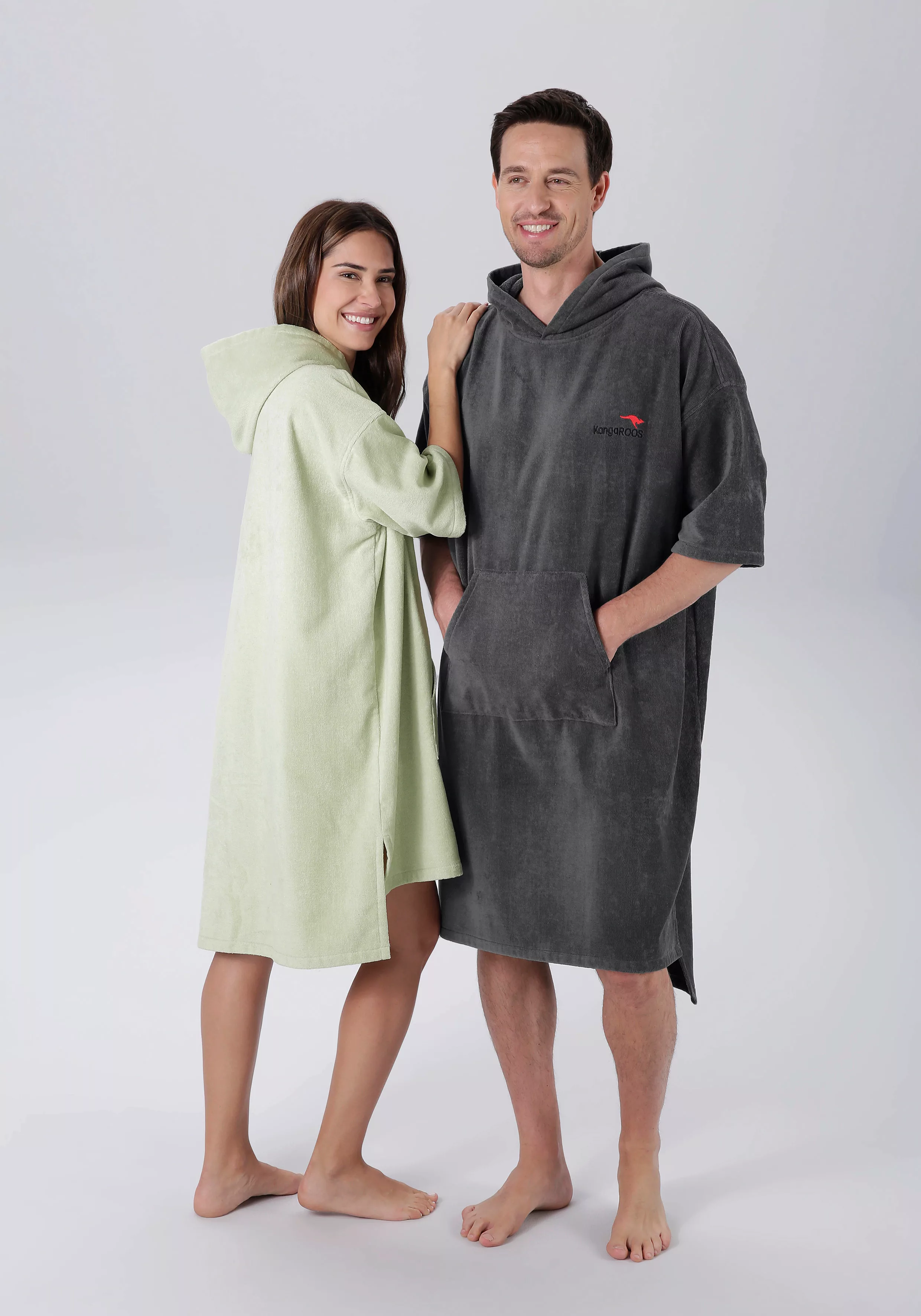 KangaROOS Badeponcho "Summer", (1 St.), Surf Poncho, Kapuze, mit Bauchtasch günstig online kaufen