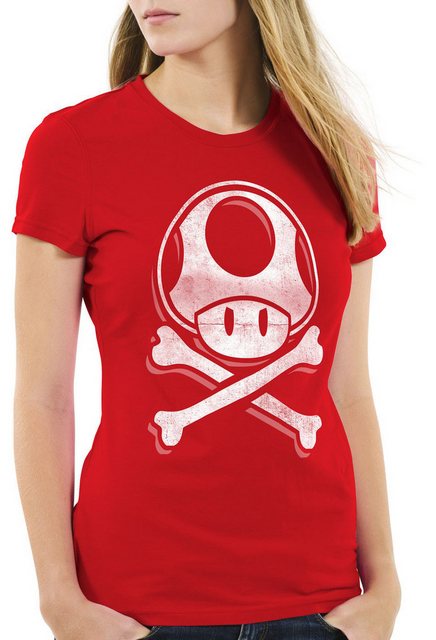 style3 T-Shirt Toadskull mario totenkopf videospiel konsole super world swi günstig online kaufen