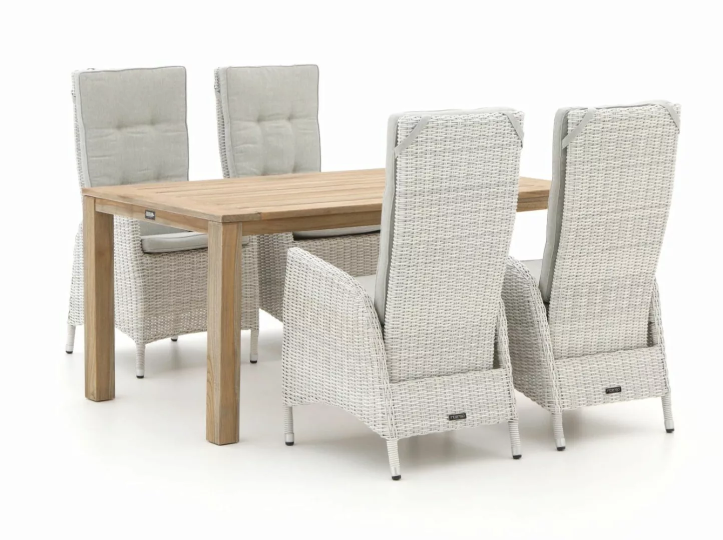 Intenso Fabrizi/ROUGH-S 160 cm Gartenmöbel-Set 5-teilig verstellbar günstig online kaufen