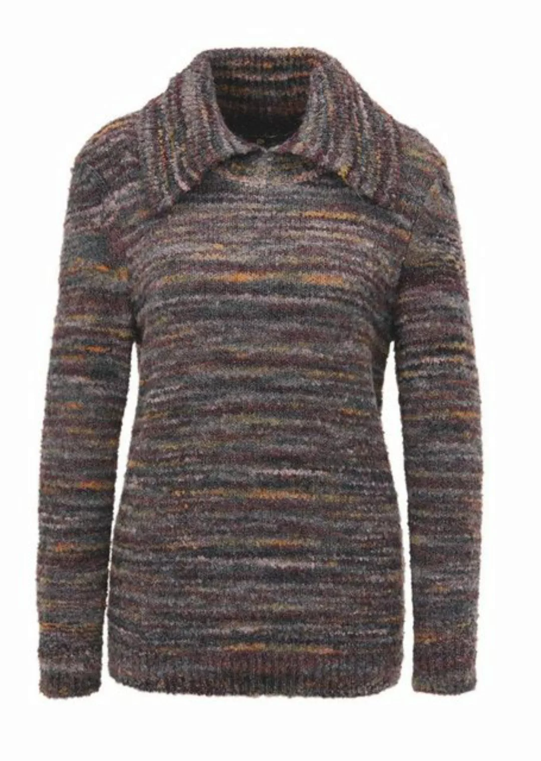 GOLDNER Strickpullover Strickpullover mit ausgefallenem Kragen günstig online kaufen