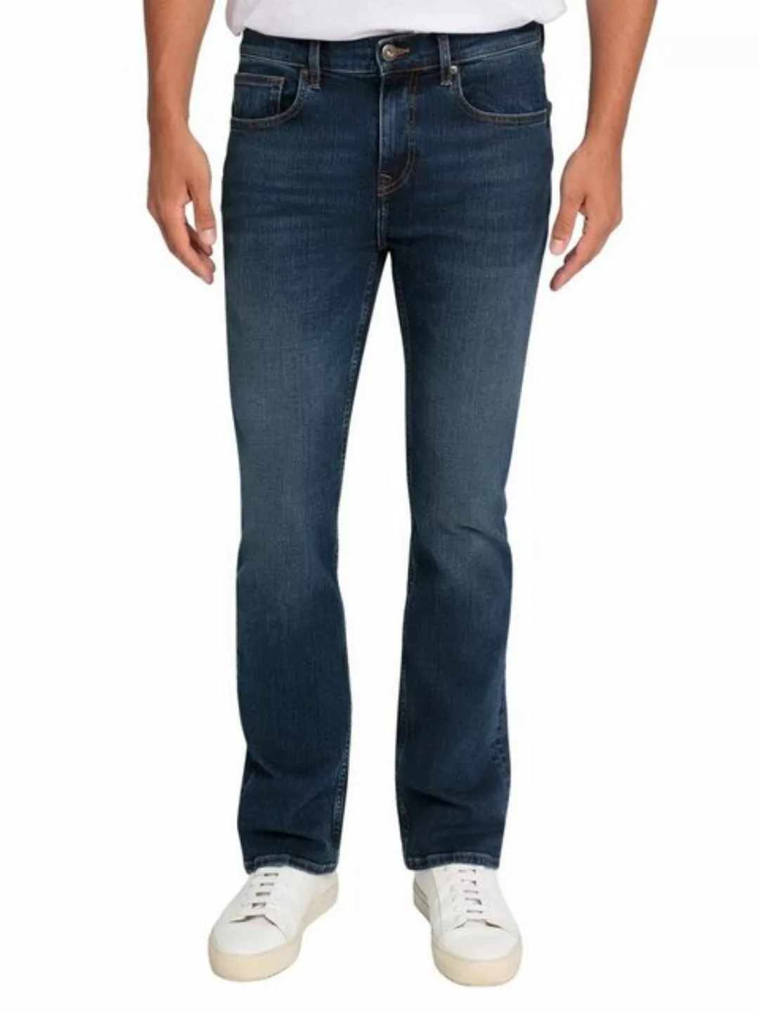 Cross Jeans Herren Jeans COLIN - Slim Bootcut Fit - Blau - Dark Blue günstig online kaufen