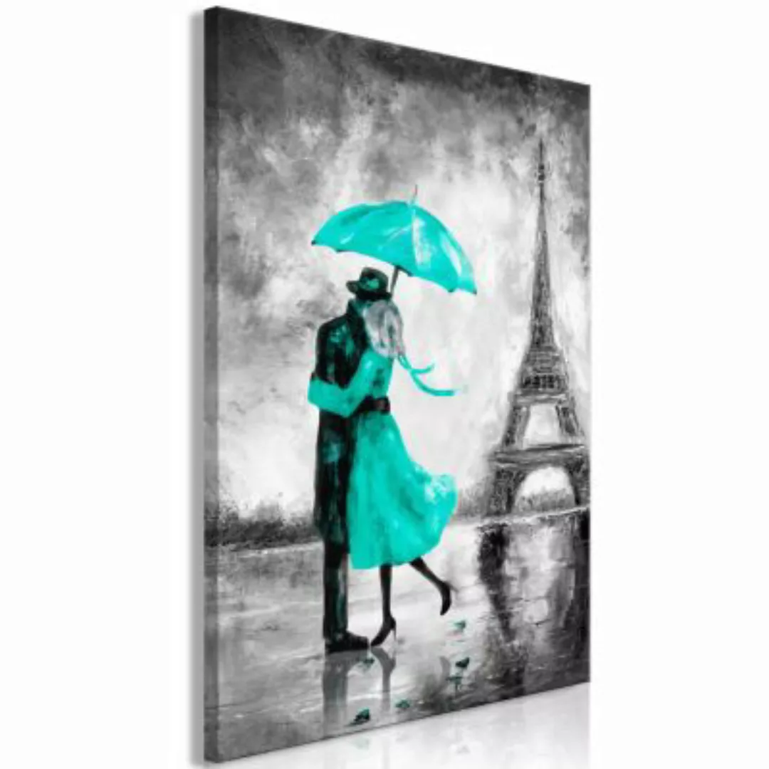 artgeist Wandbild Paris Fog (1 Part) Vertical Green grau/grün Gr. 40 x 60 günstig online kaufen