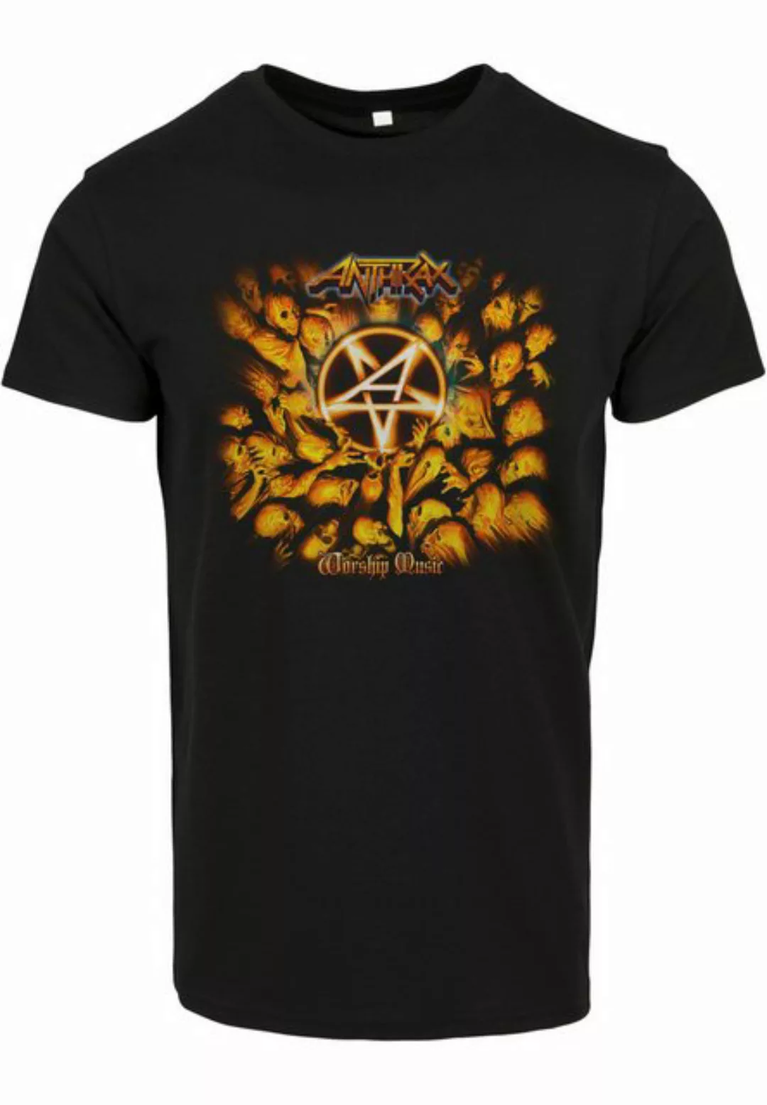 Merchcode T-Shirt Merchcode Herren Anthrax Worship Tee (1-tlg) günstig online kaufen