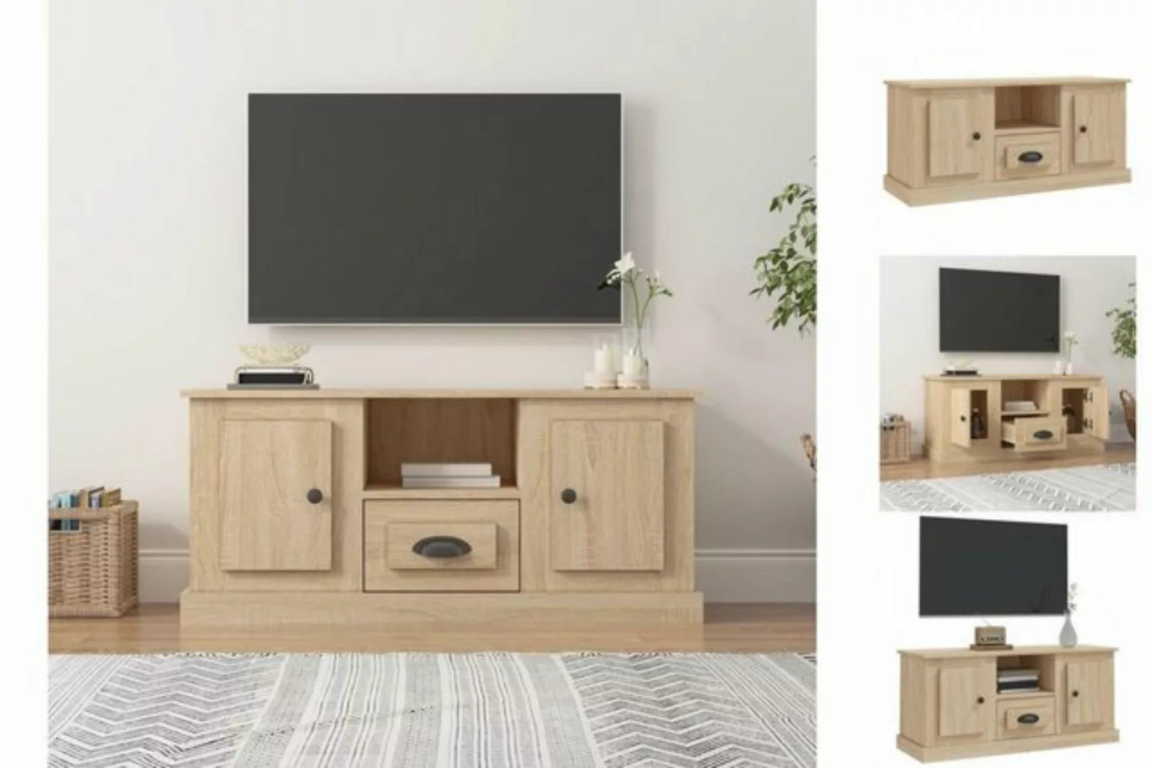 Vidaxl Tv-schrank Sonoma-eiche 100x35,5x45 Cm Holzwerkstoff günstig online kaufen